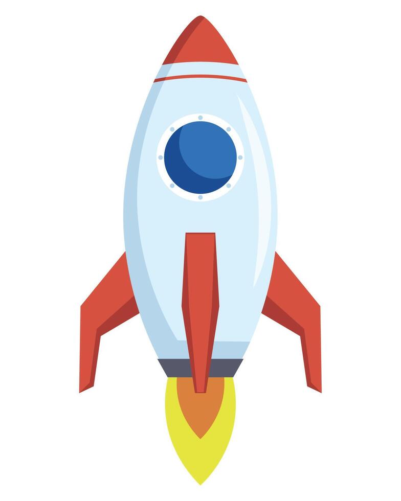 rocket start up launcher icon vector