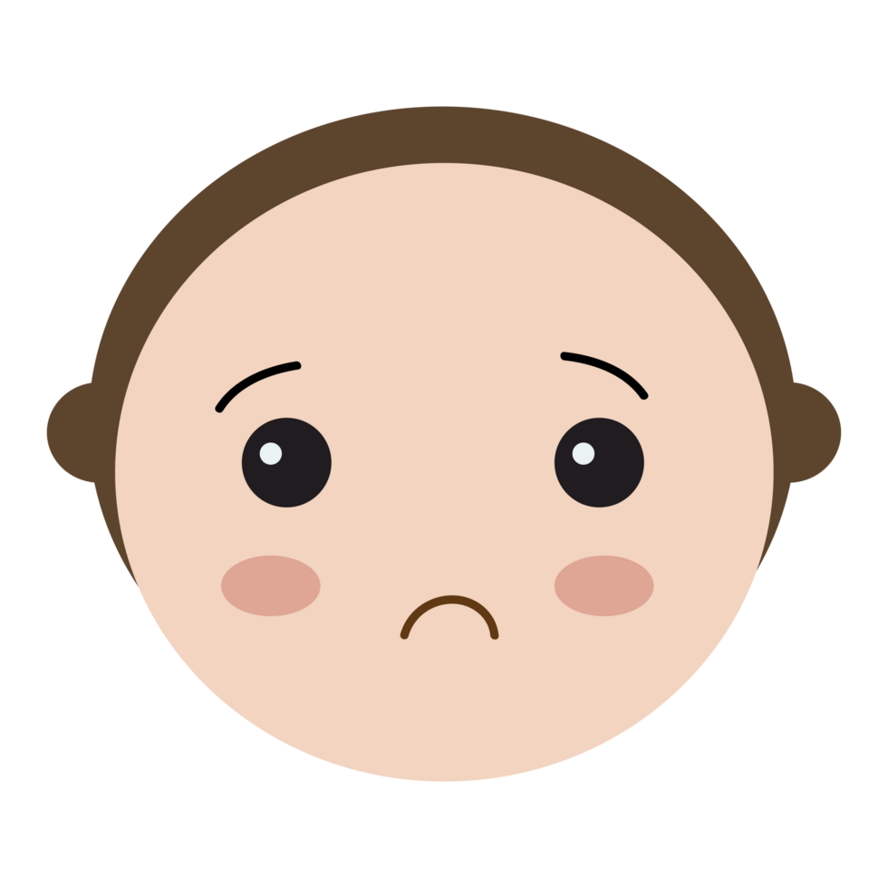traurig Baby Gesicht png