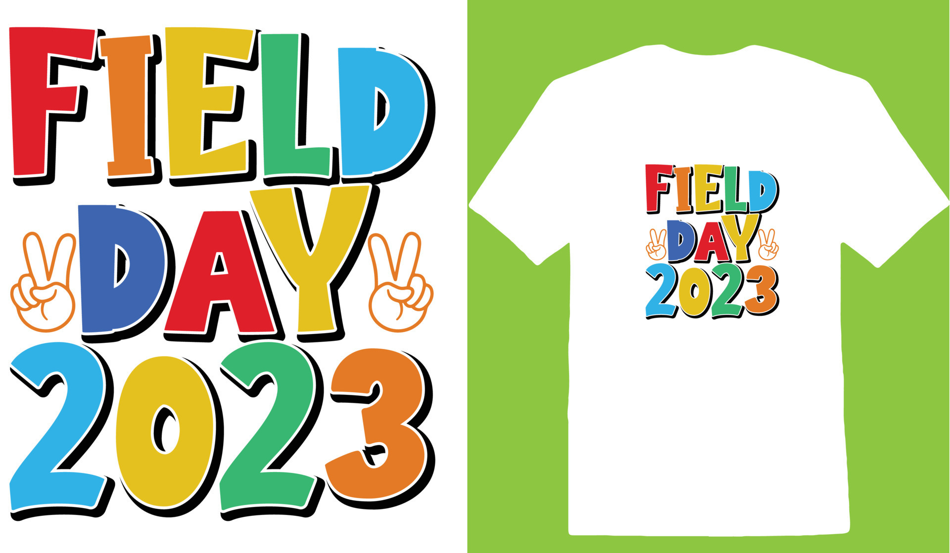 Field Day 2023 Tshirt 24491451 Vector Art at Vecteezy