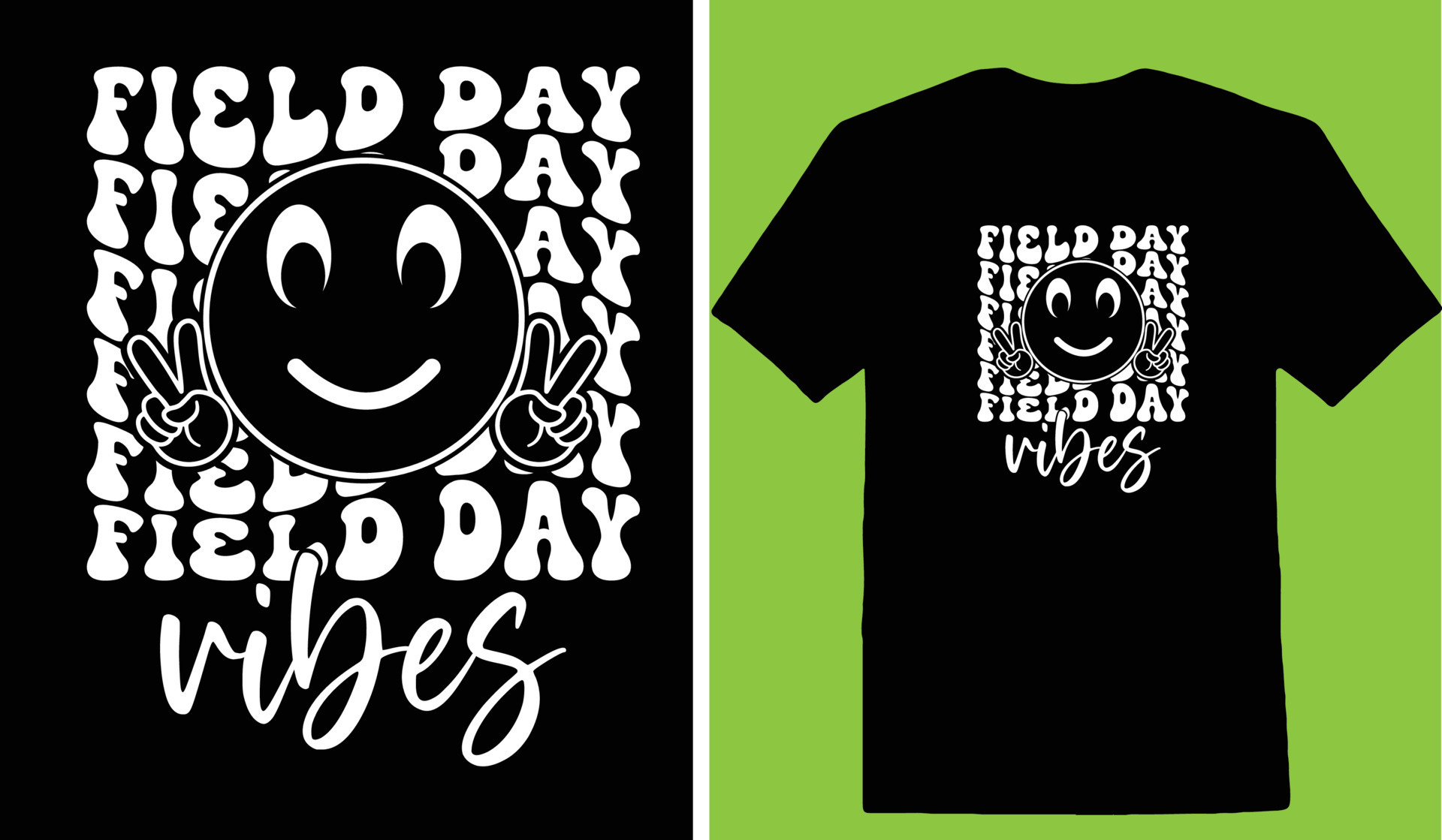 Field Day Vibes Tshirt 24491456 Vector Art at Vecteezy
