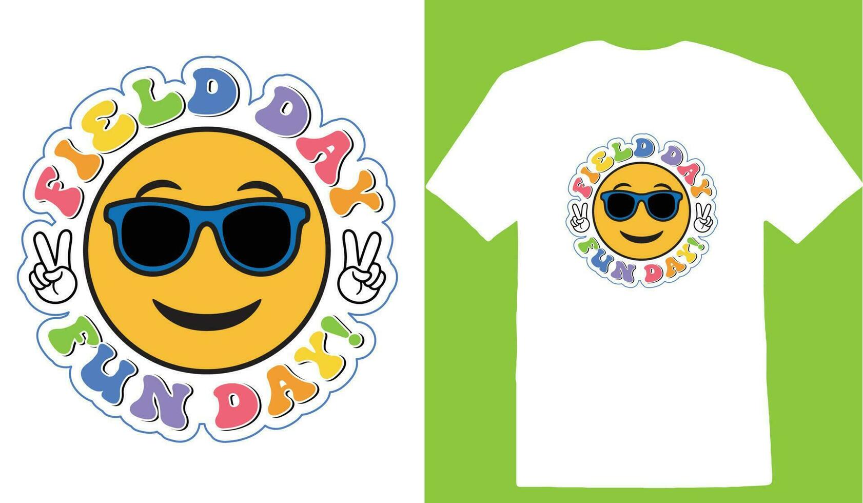 Field Day Fun Day T-shirt vector