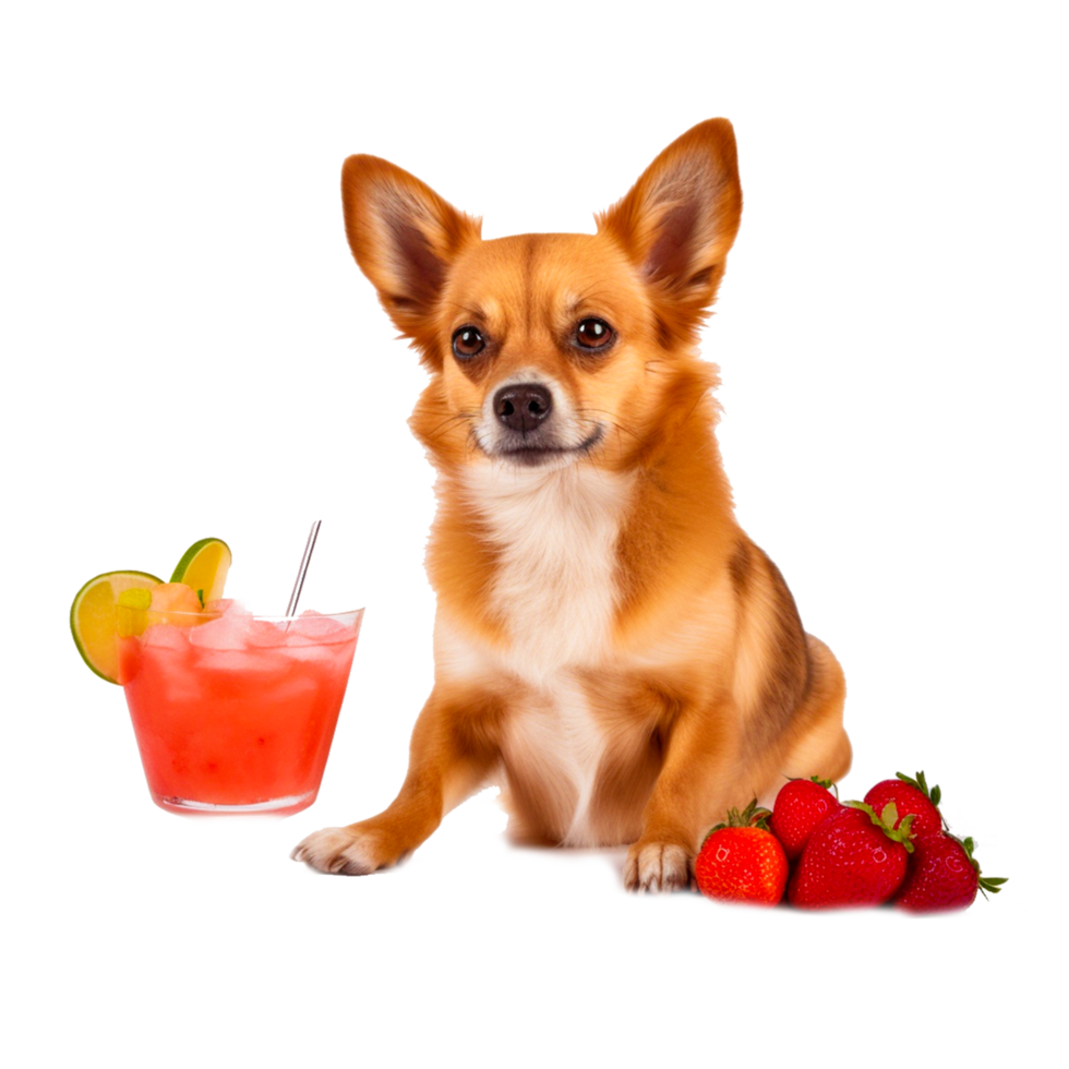 dog with drink png