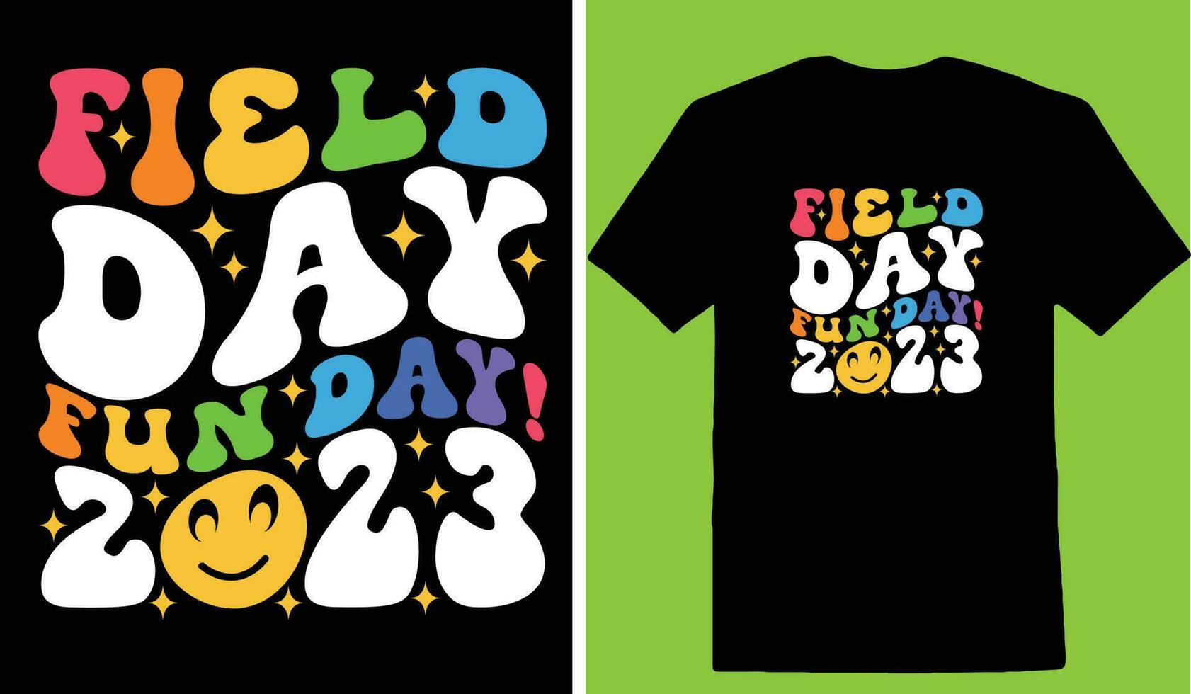 Field Day Fun Day 2023 Tshirt 24491674 Vector Art at Vecteezy