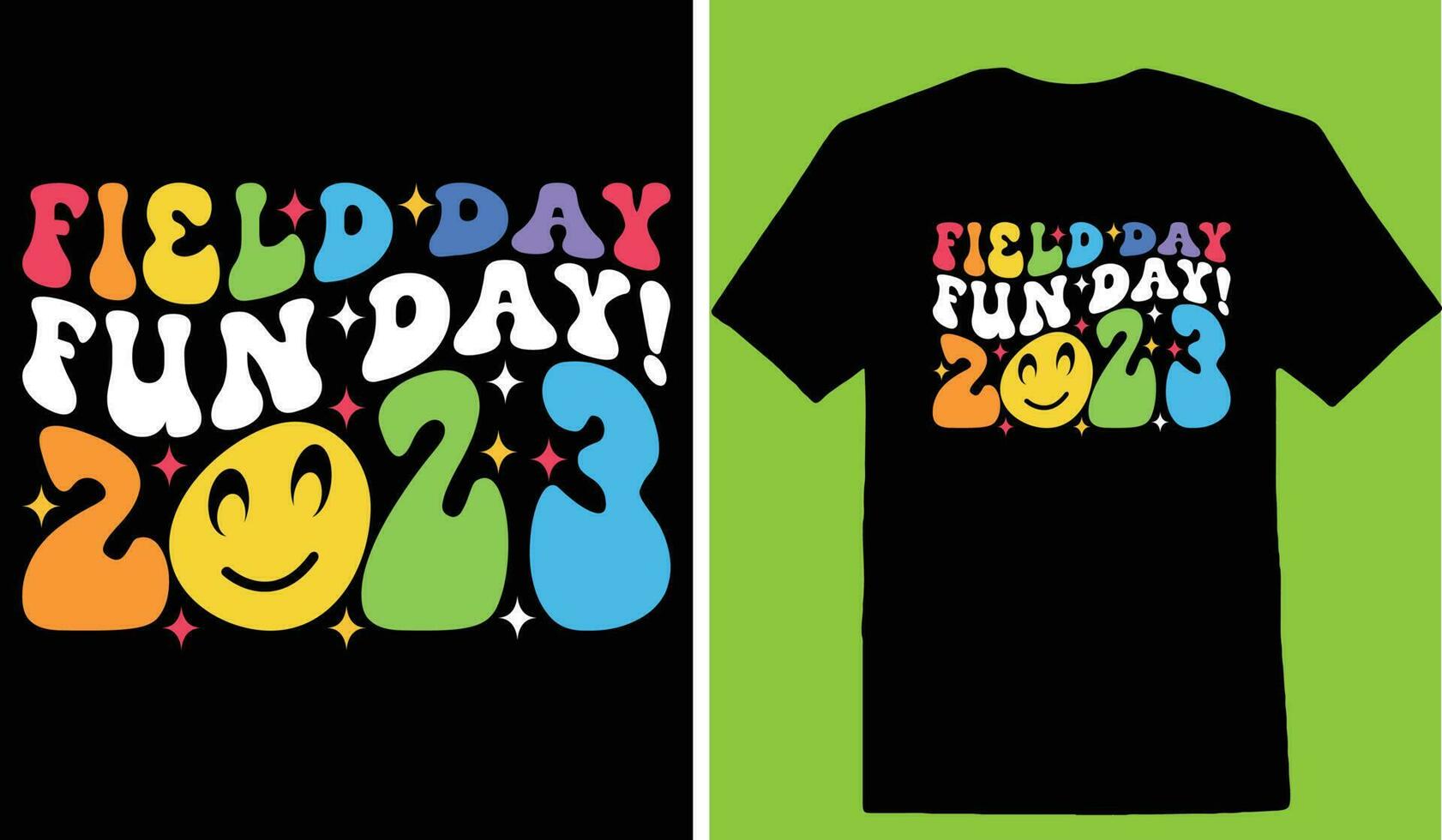 Field Day Fun Day 2023 T-shirt vector