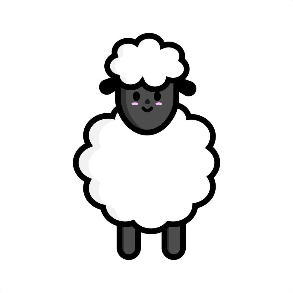 sheep family vector animal design template