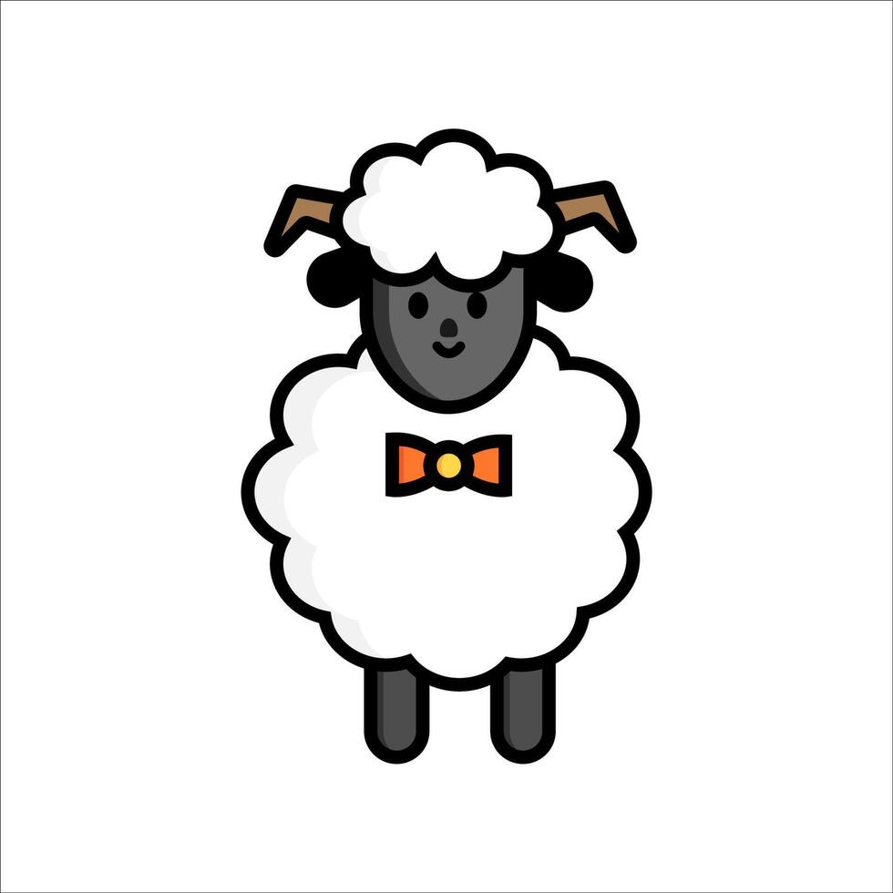 sheep family vector animal design template