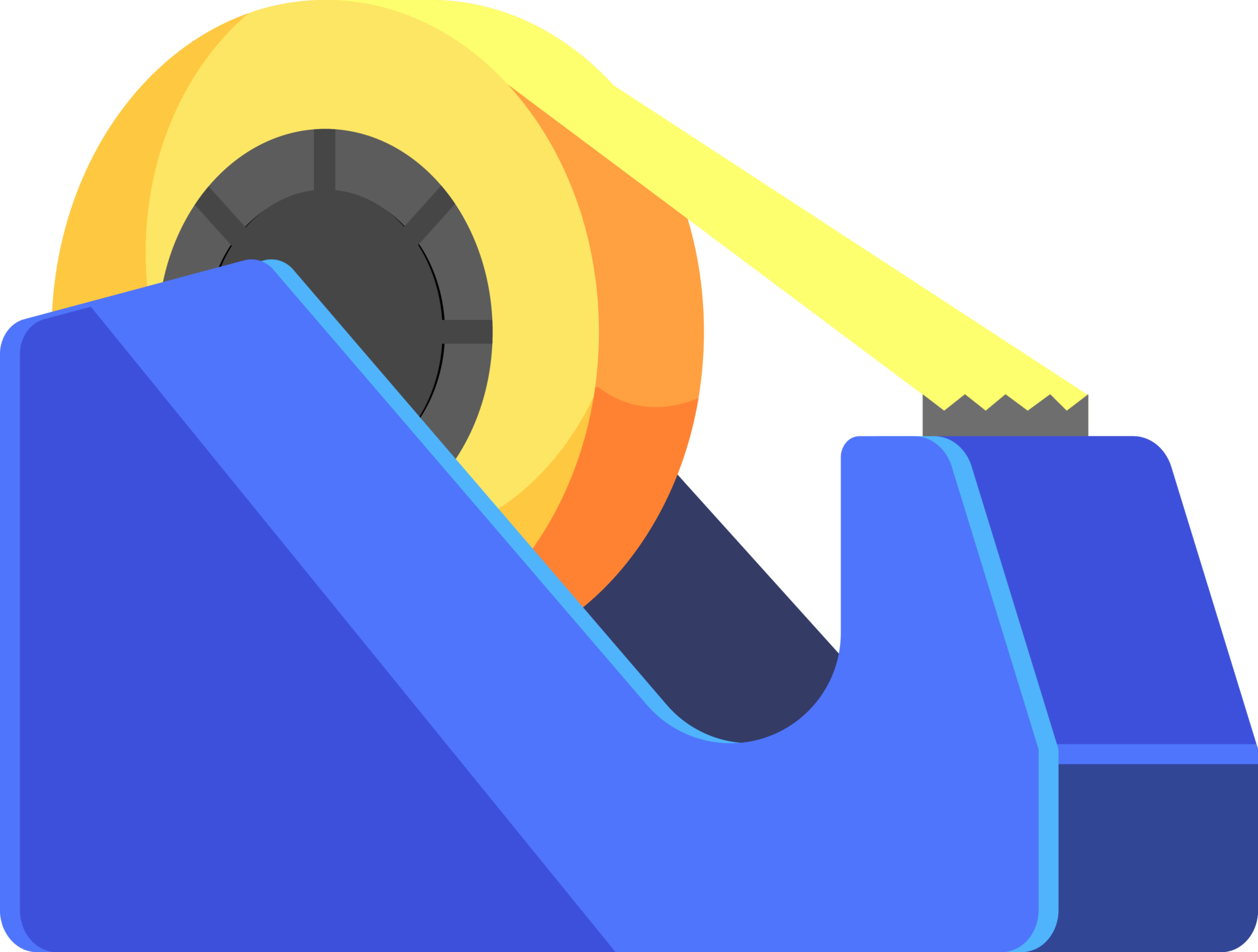 Blue tape dispenser 24492530 PNG