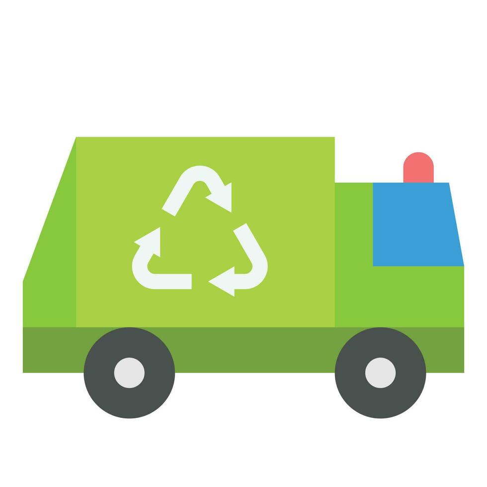 recycling truck icon , save world , earth eco vector