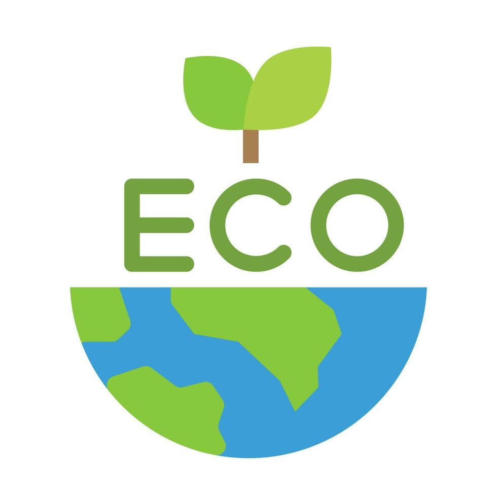 eco icon , save world , earth eco vector