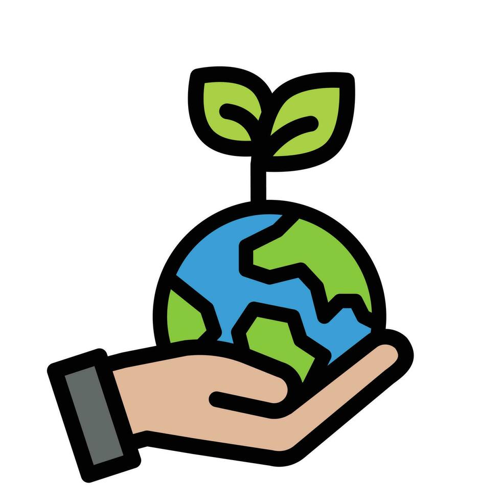 organic icon , save world , earth eco vector