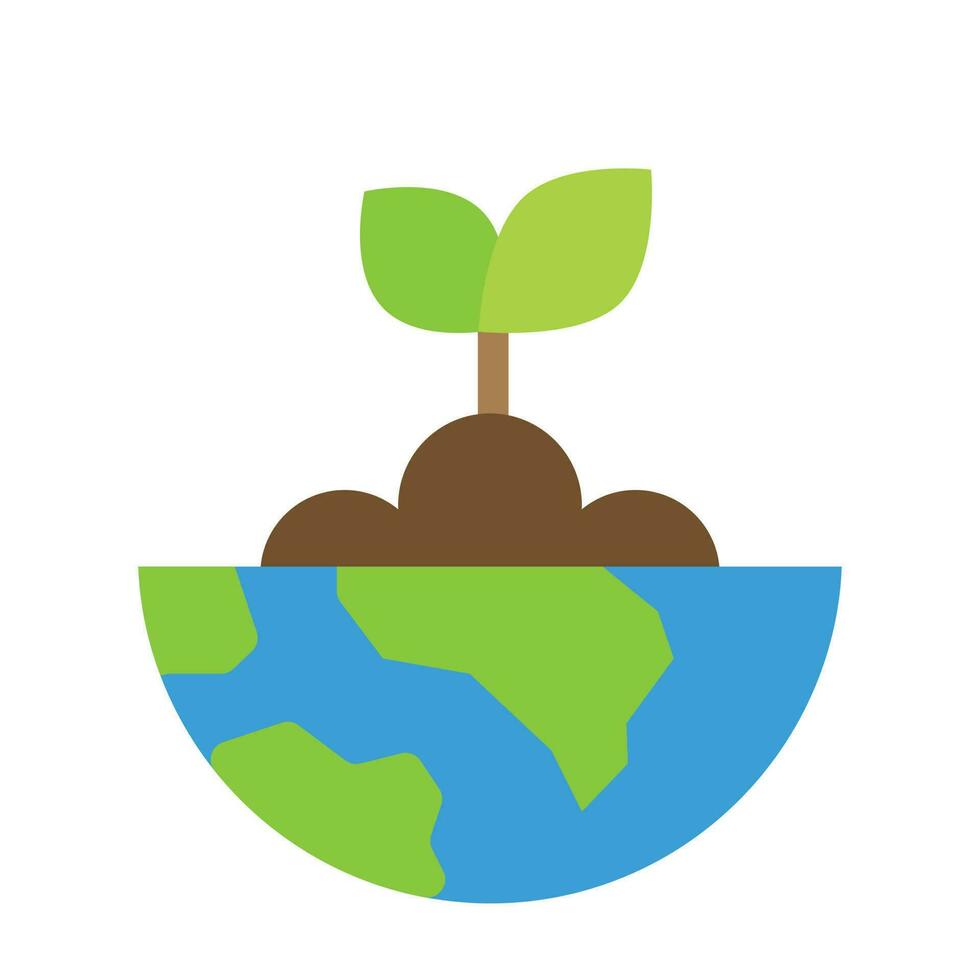 natural icon , save world , earth eco vector