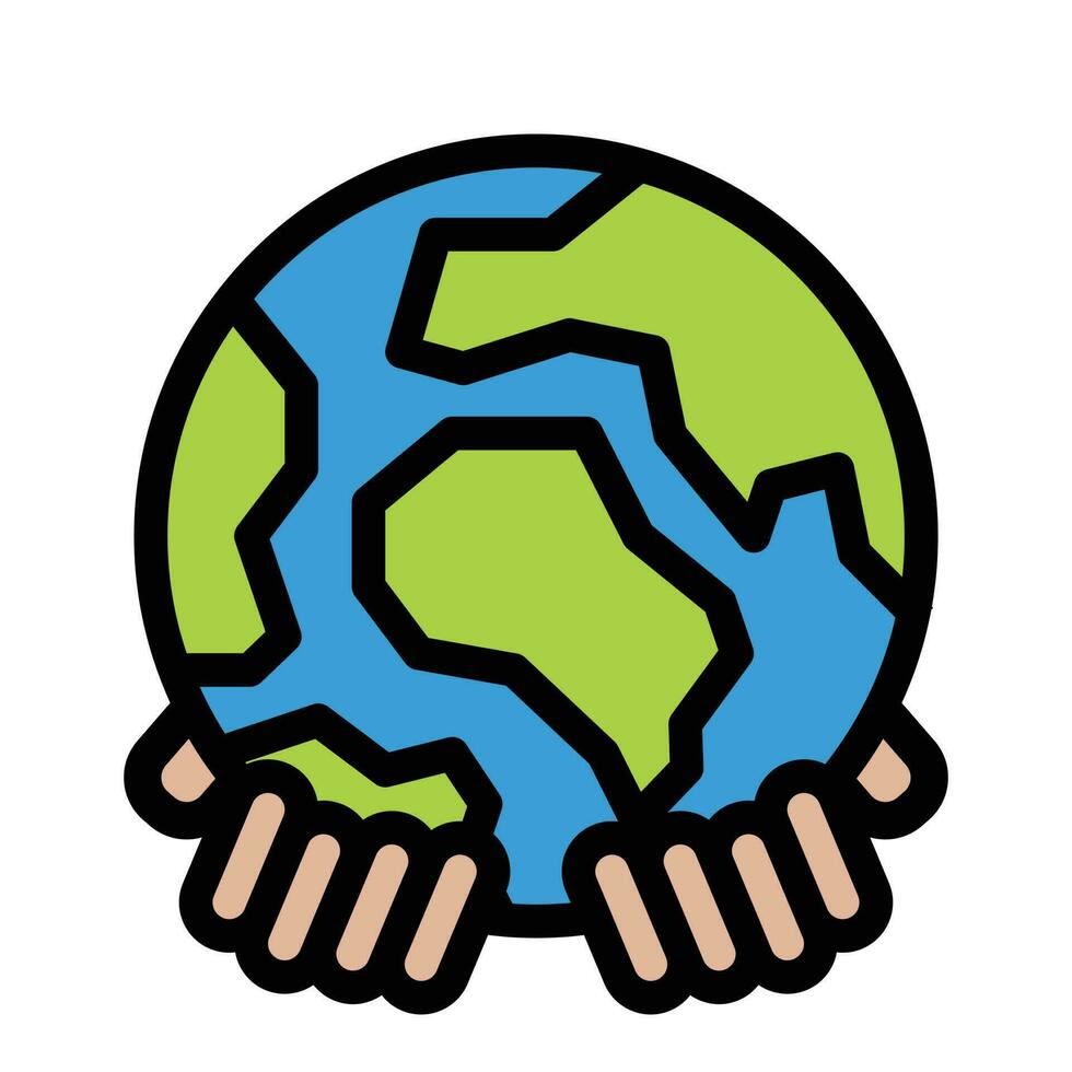 save world icon , save world , earth eco vector