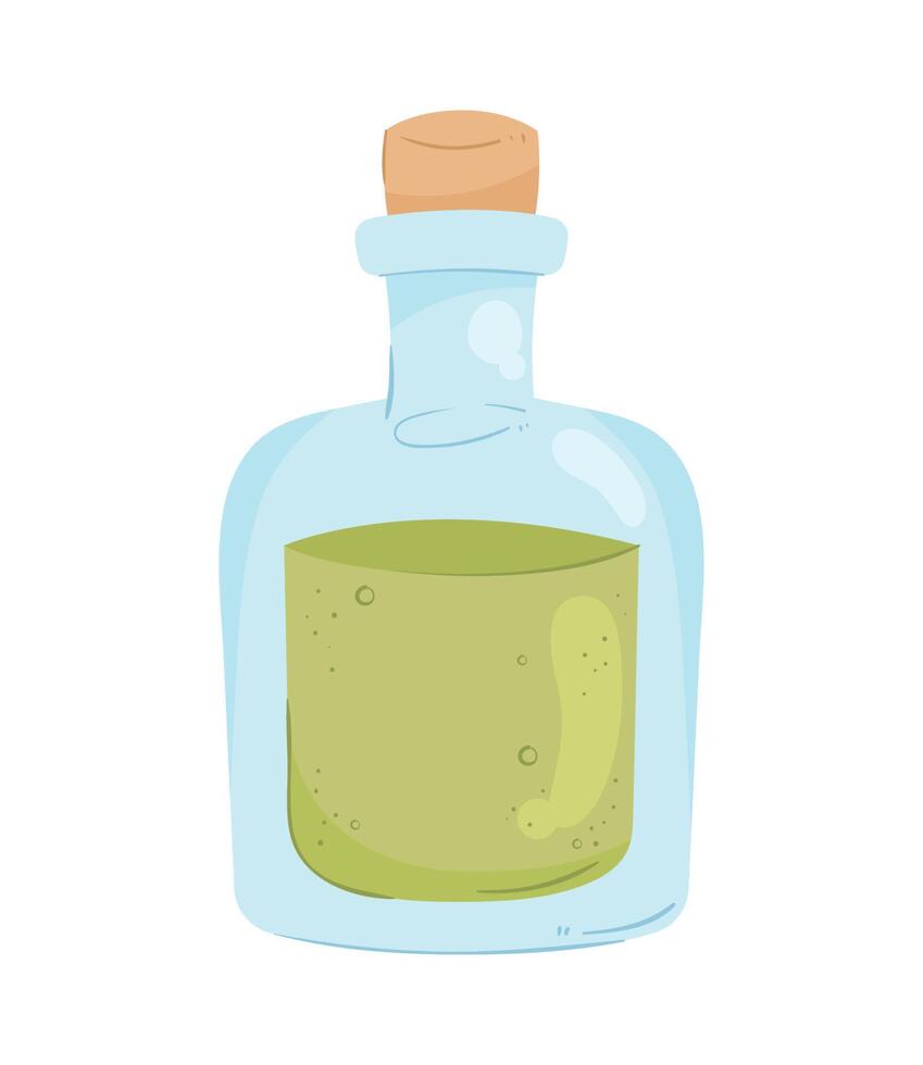 olive oil transparent bottle icon vector