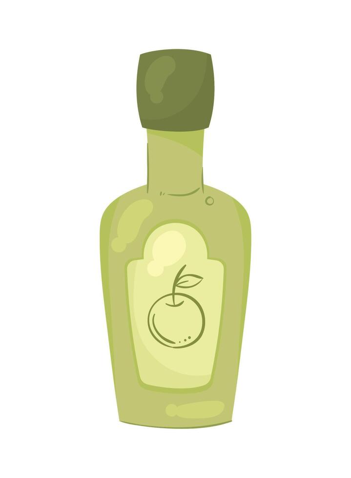 olive oil green bottle product vector