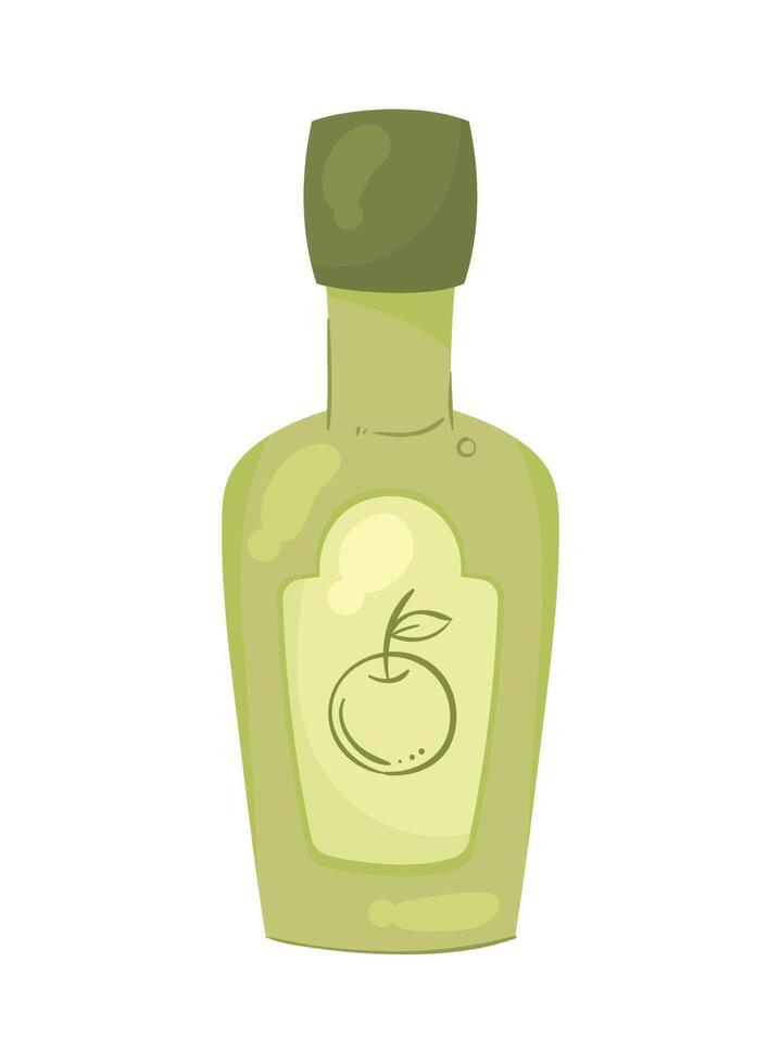 aceituna petróleo verde botella producto vector