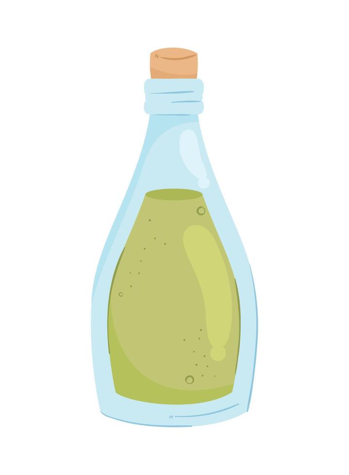 olive oil bottled product icon vector