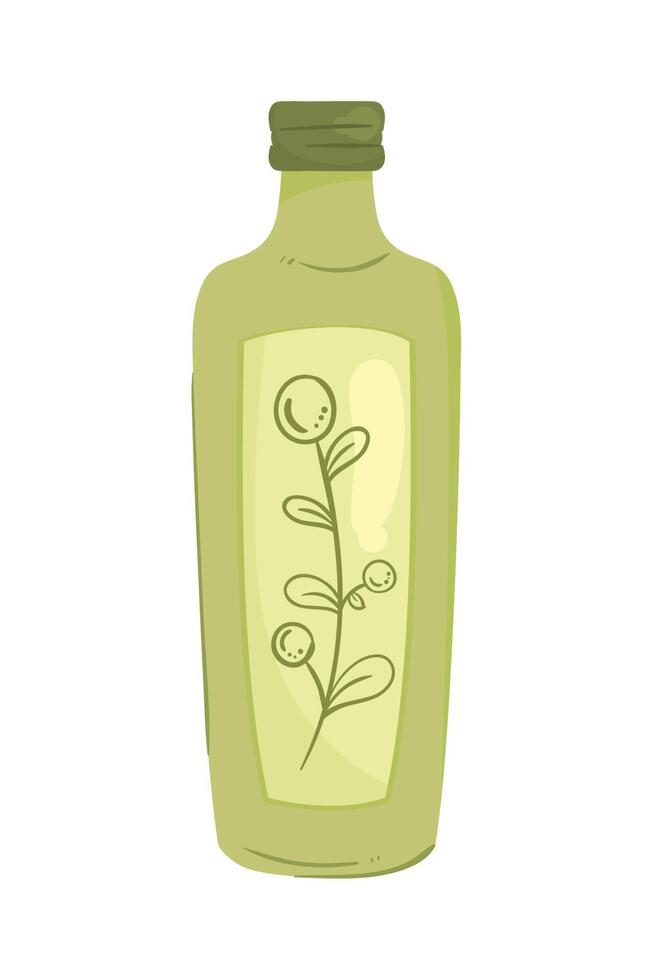 olive oil bottle product icon vector