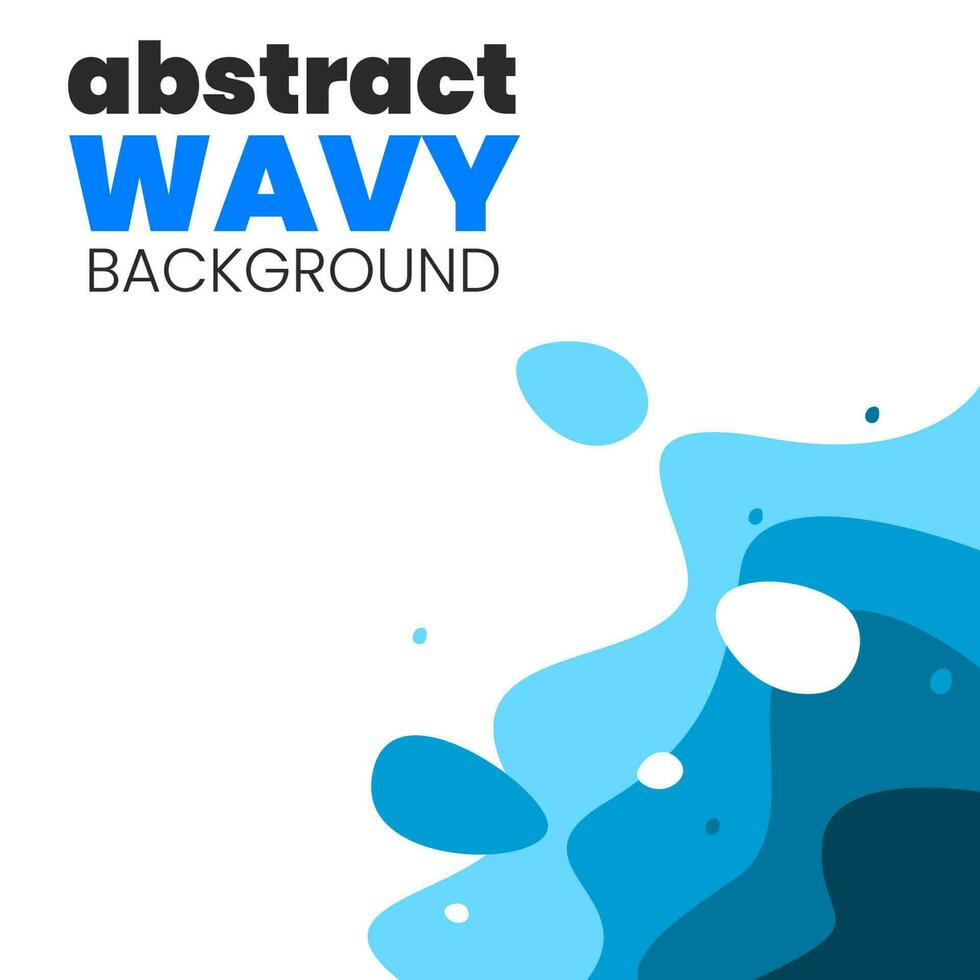Minimalist wavy design template for banner, flyer, brochure. wavy banner template. Vector liquid shape. wavy vector design.