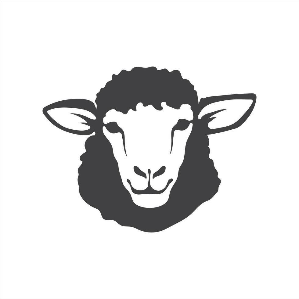 Sheep head icon. Lamb head symbol icon design. Sheep head icon. Vector illustration.