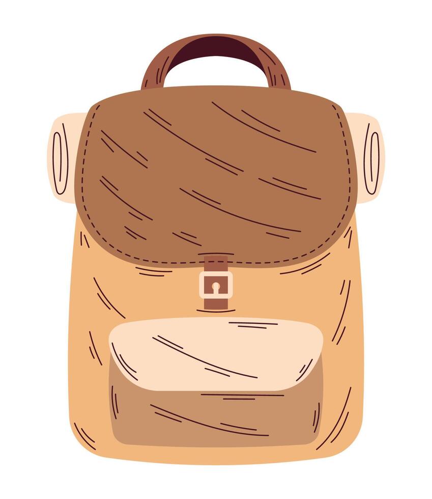 camping travel bag equipment icon vector