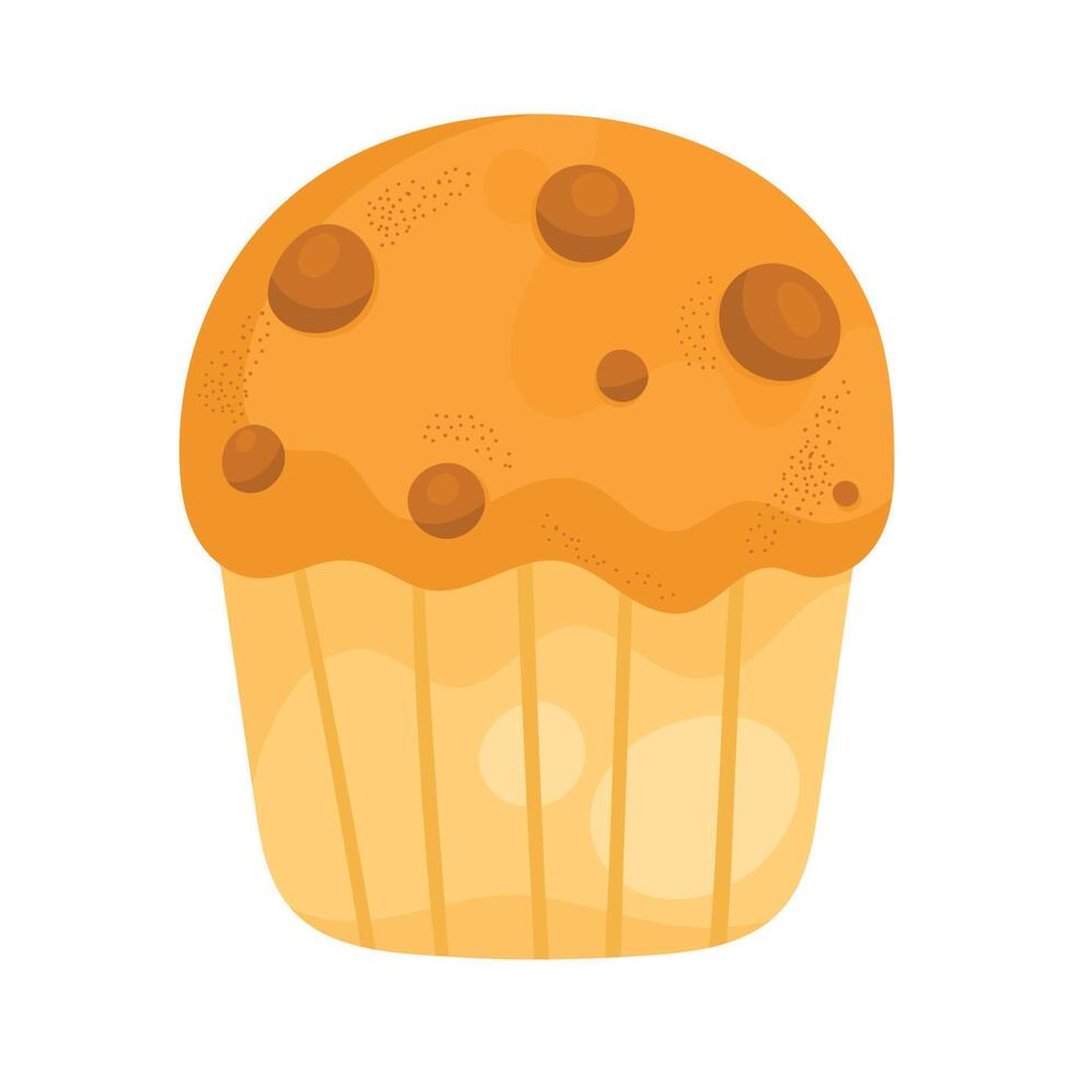 delicious cupcake pastry product icon vector