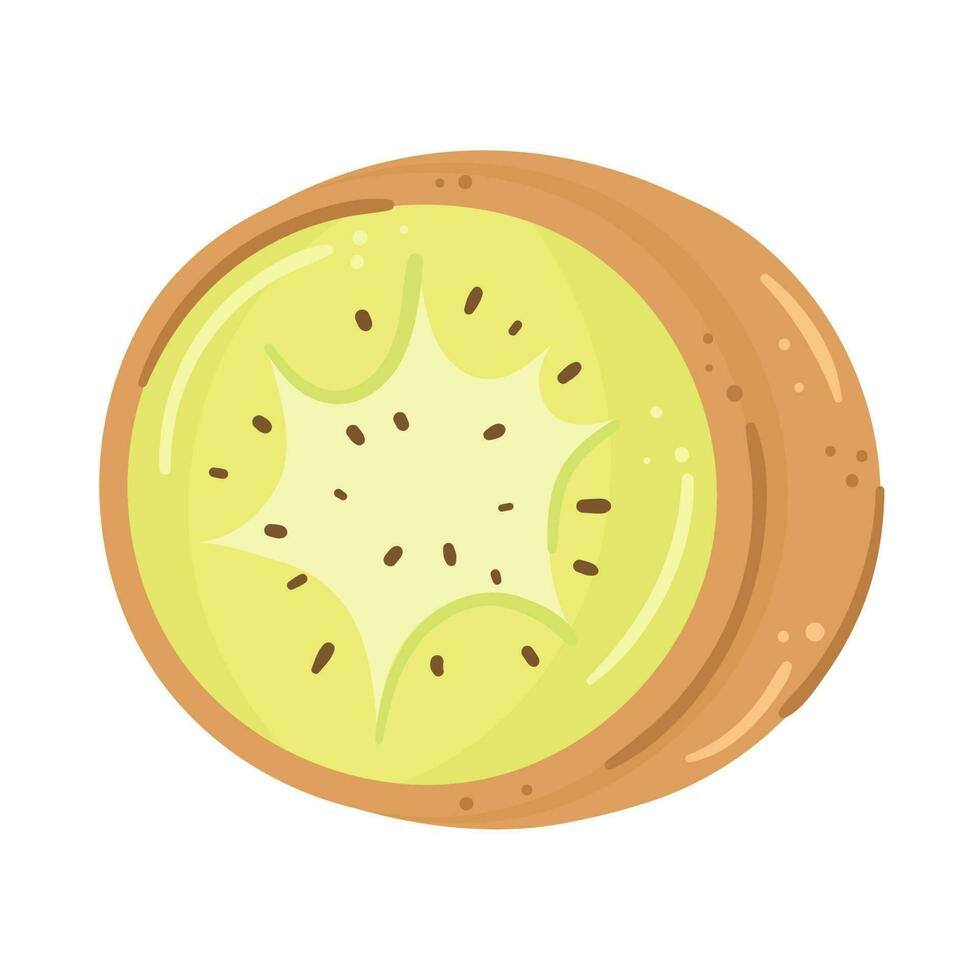 fresh passion fruit tropical icon vector