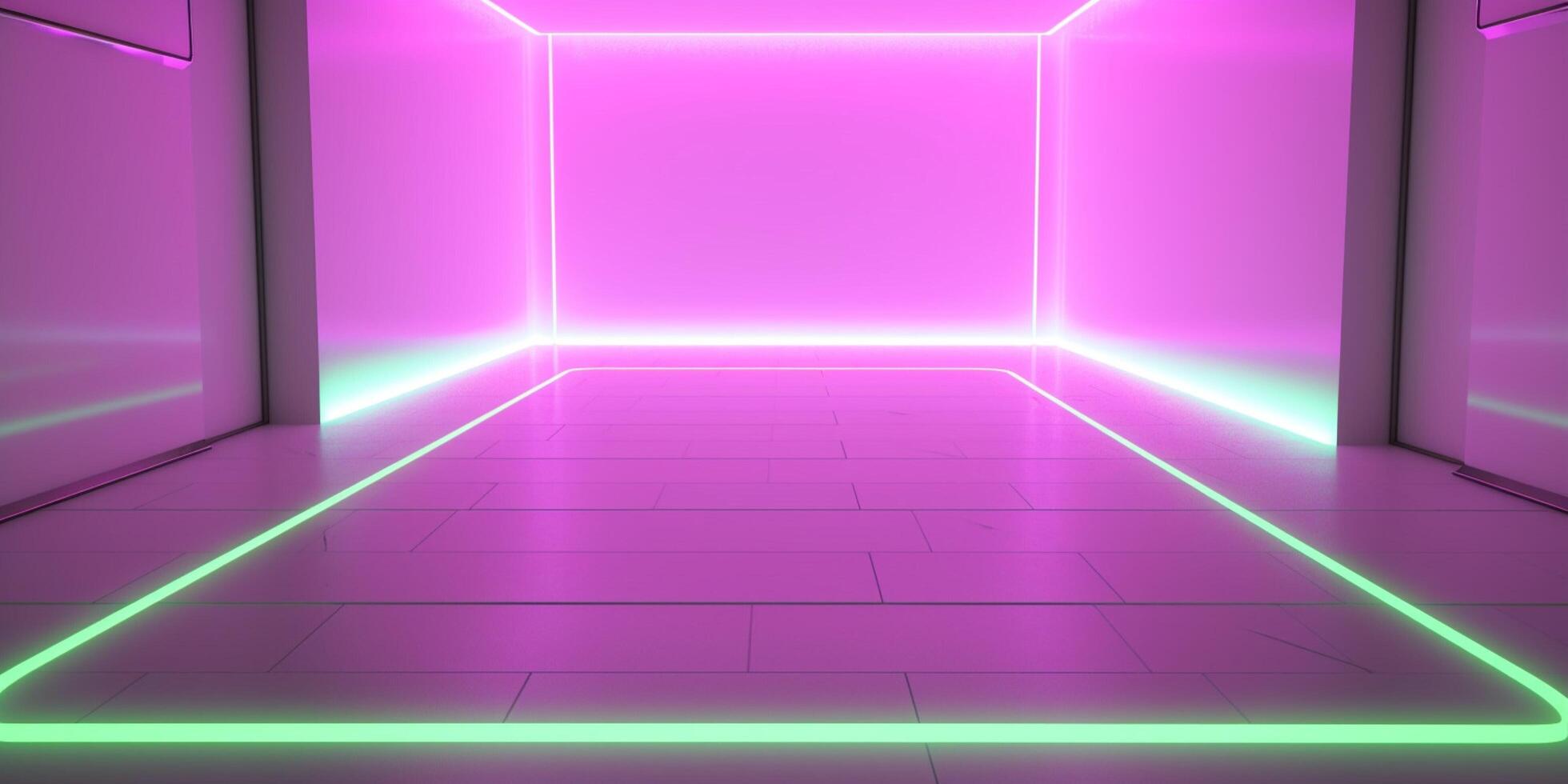 Floor spacage with lighting interior photo