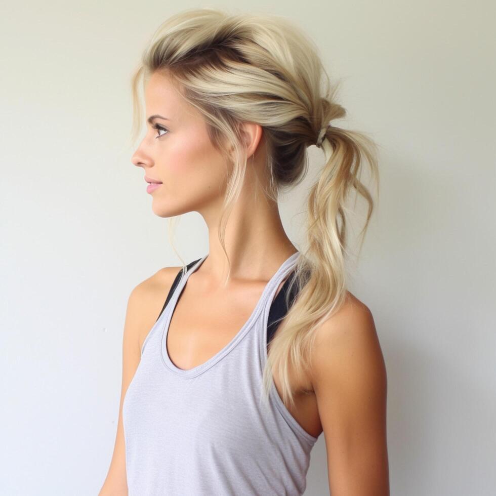 photo of The messy side ponytail