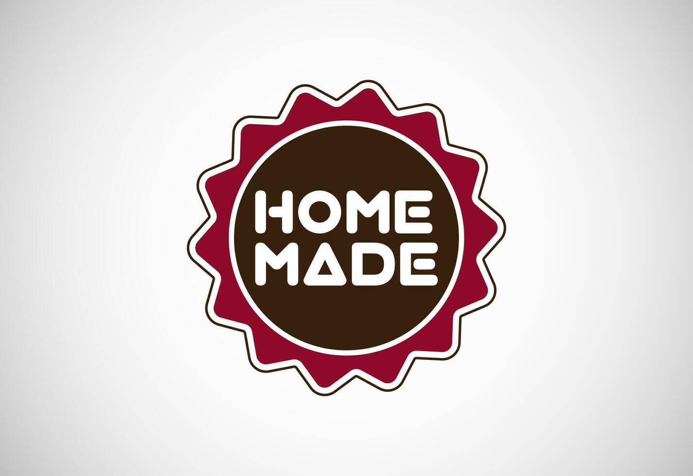 Homemade Product Label vector illustration. Element design for corporate identity