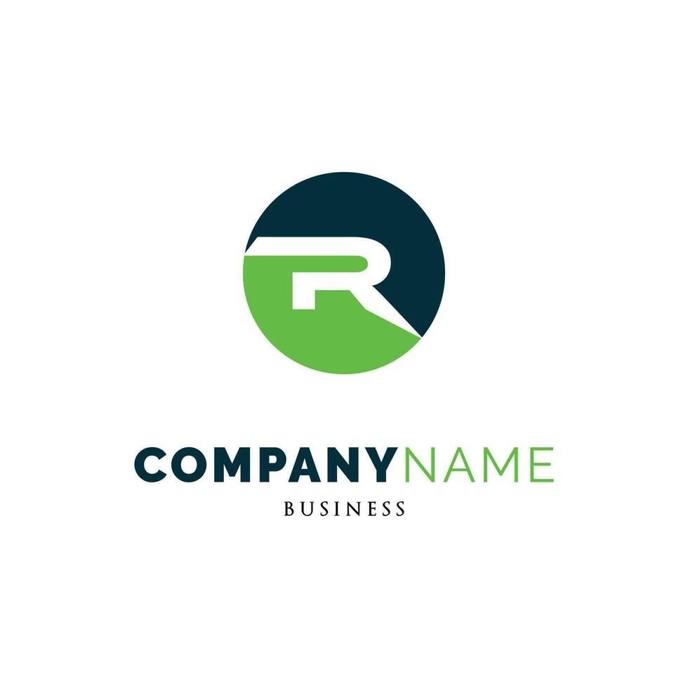 Initial Letter R Icon Logo Design Template vector