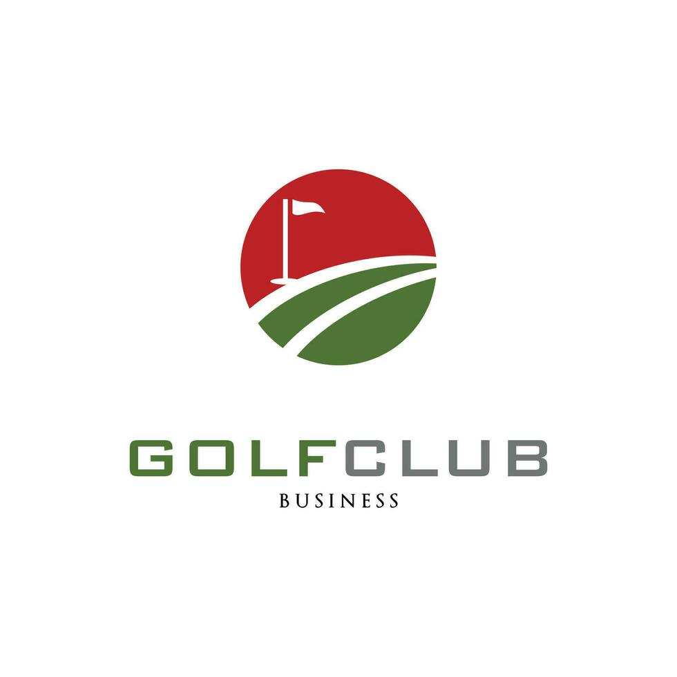 golf club icono logo diseño modelo vector