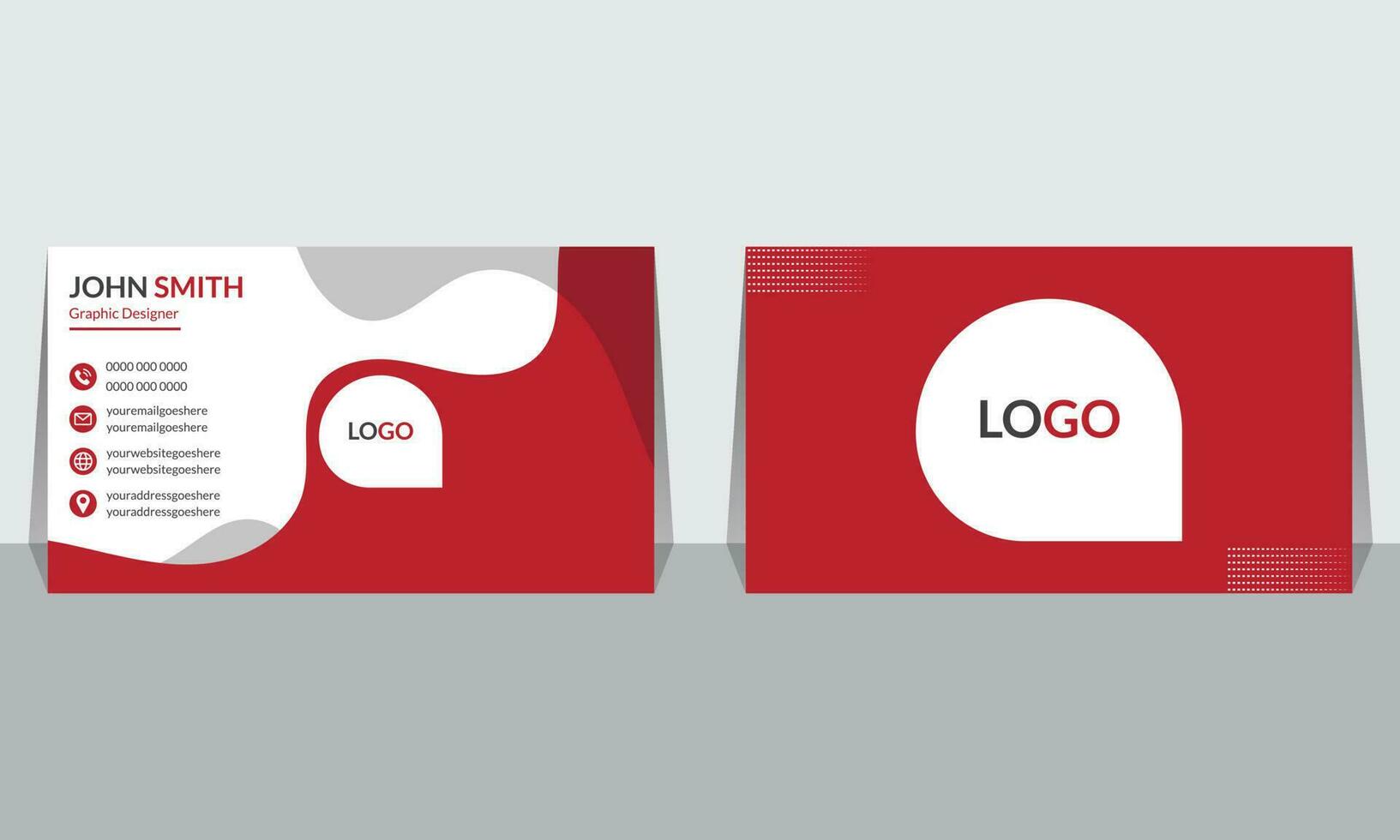 Business card design template vector
