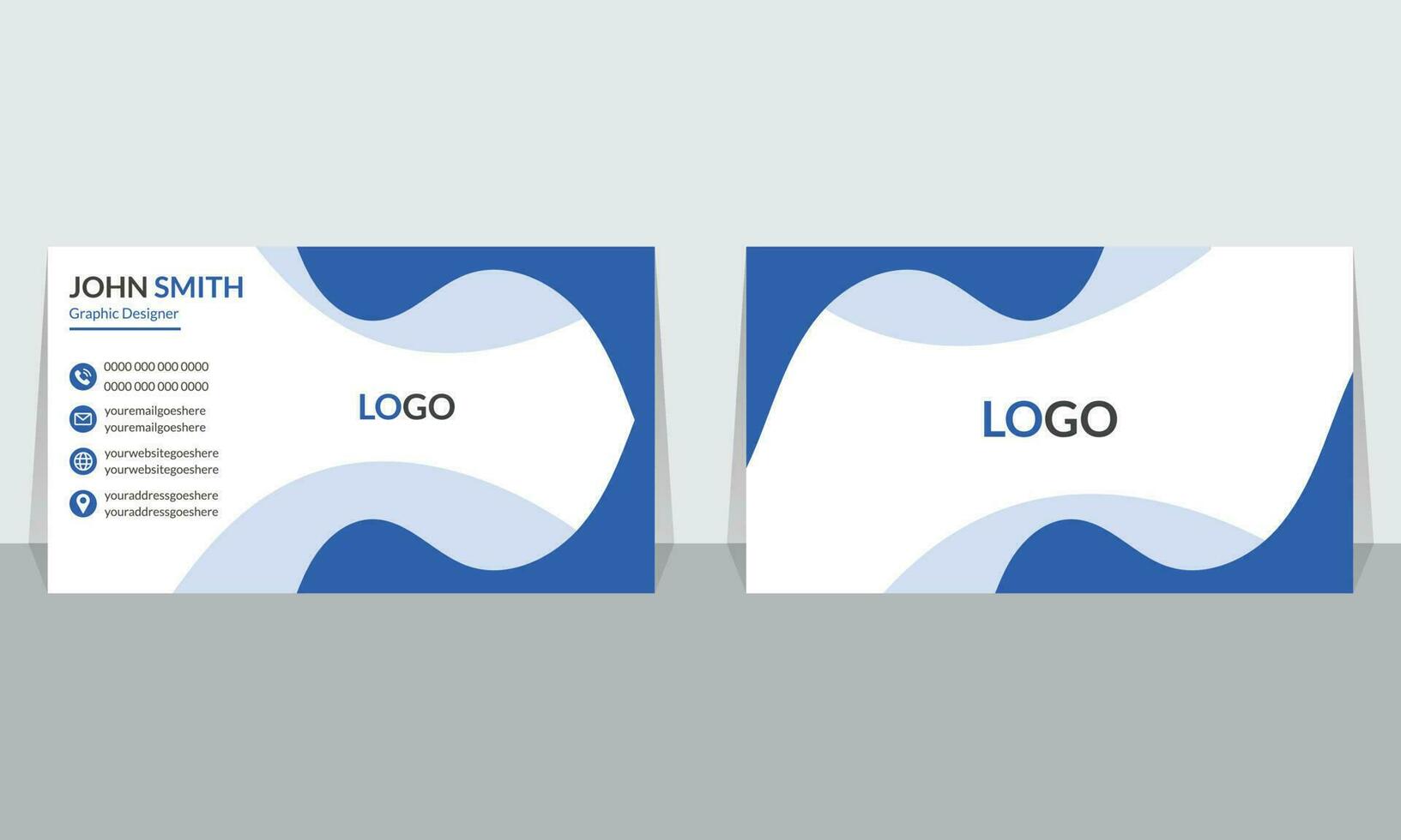 Business card design template vector