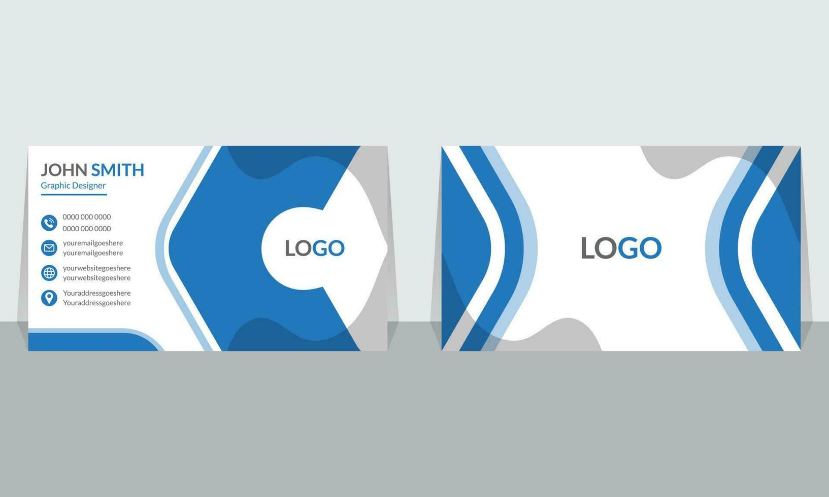 Business card design template vector
