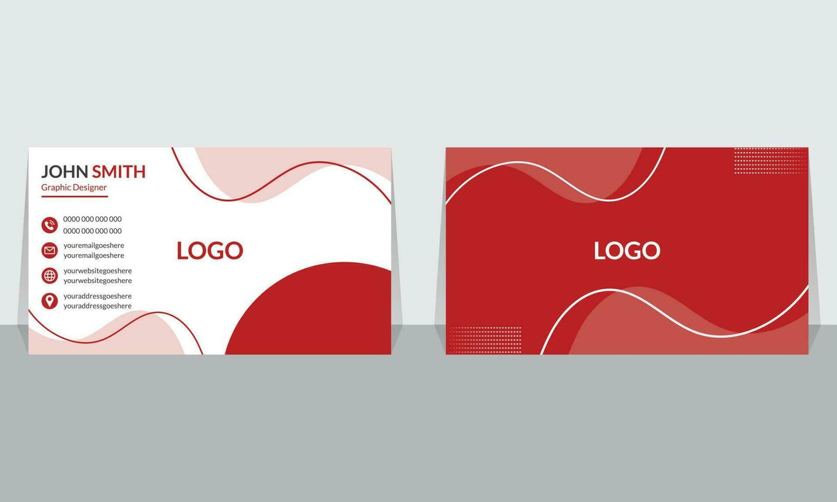 Business card design template vector