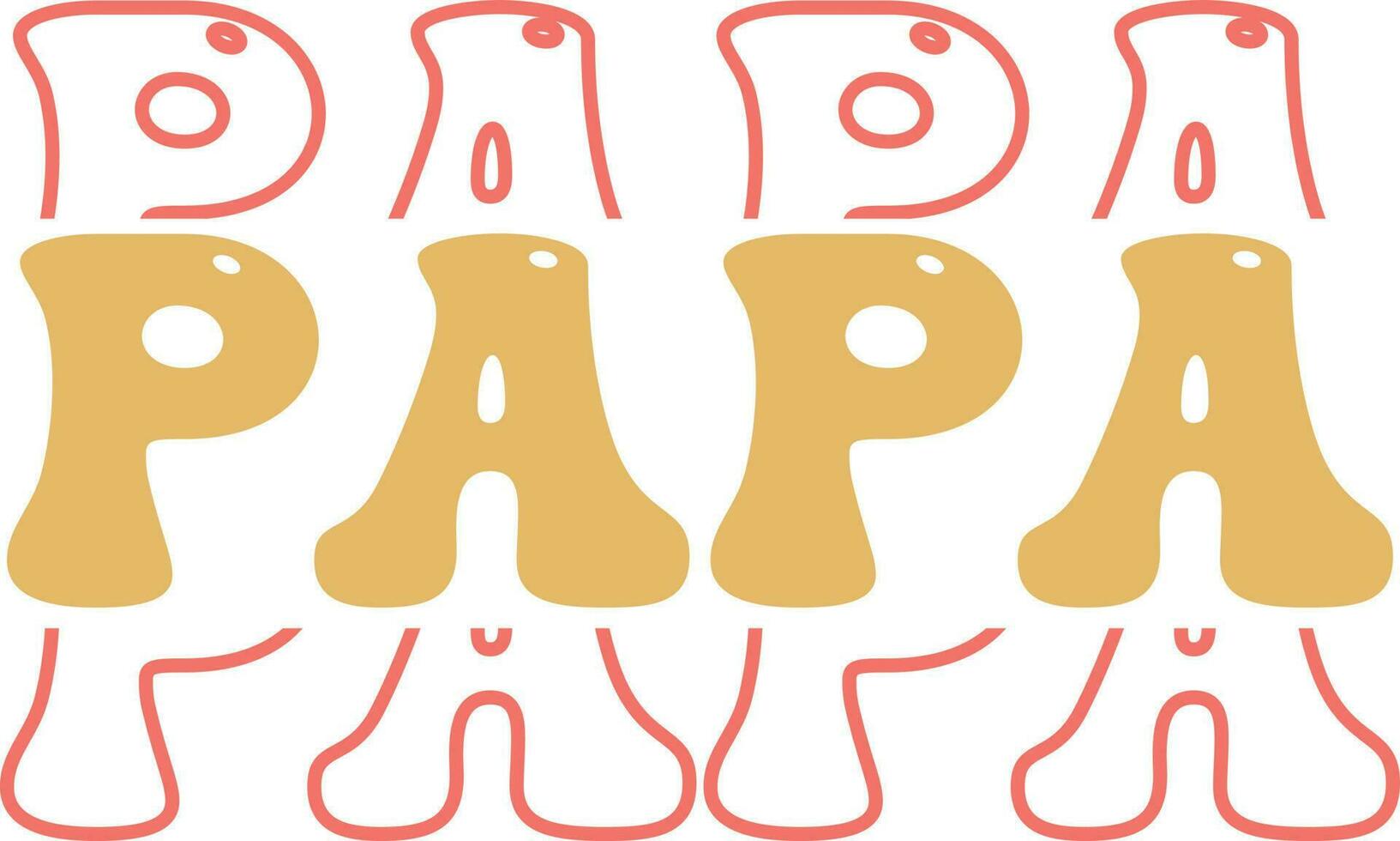 Papa simple typography t-shirt design vector