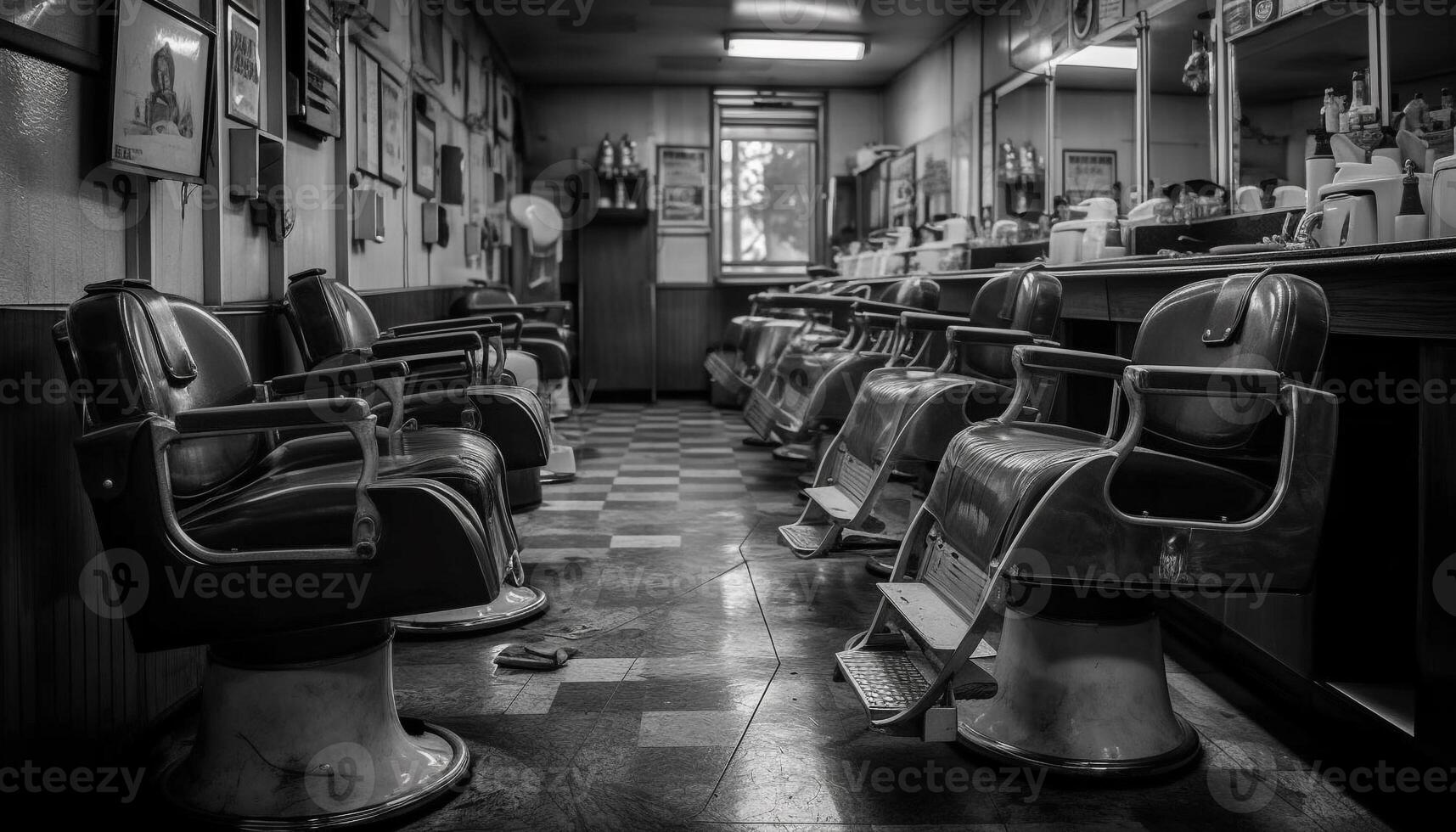 No personas esperando en sala para educación generado por ai foto