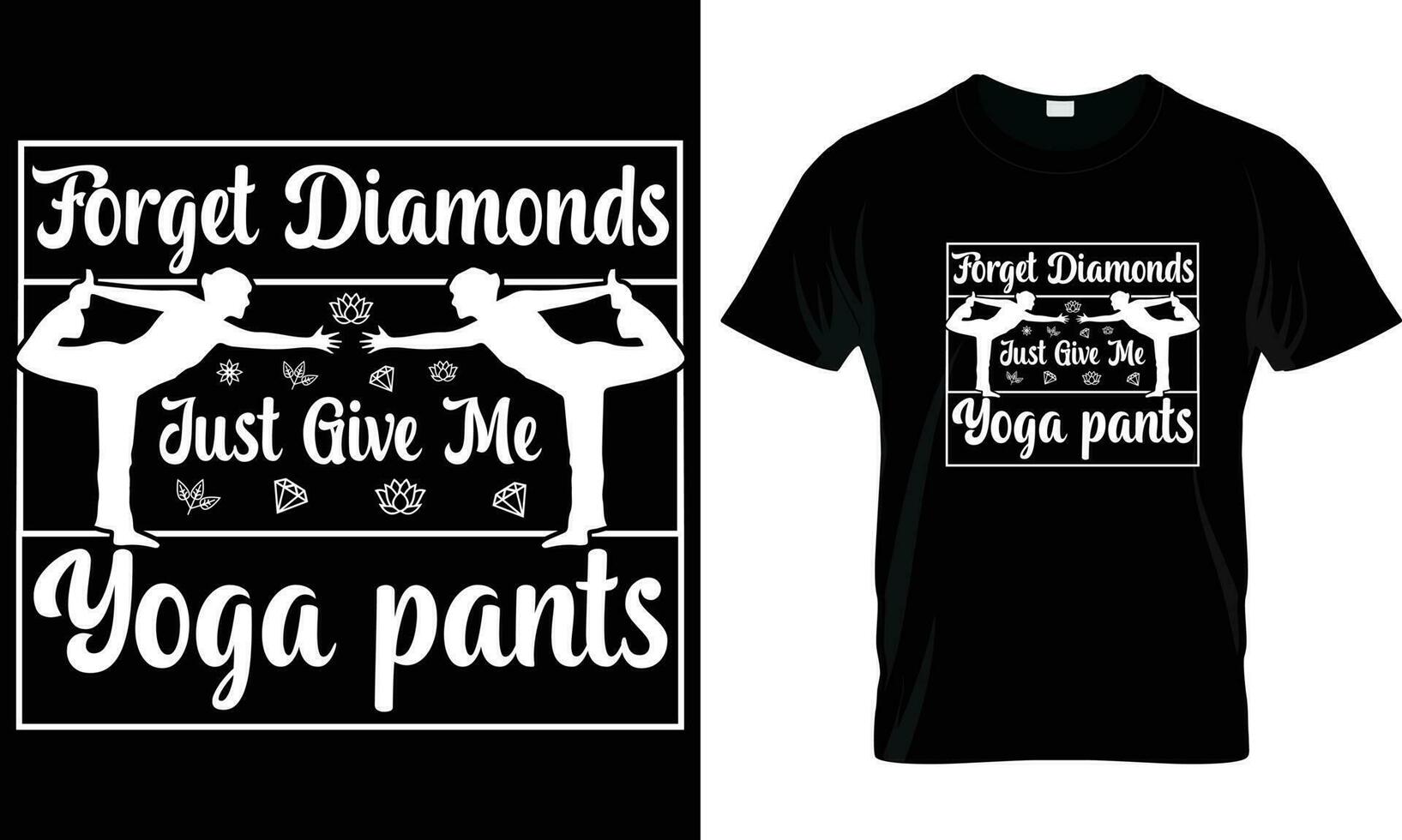 Yoga t-shirt design graphic vector. vector