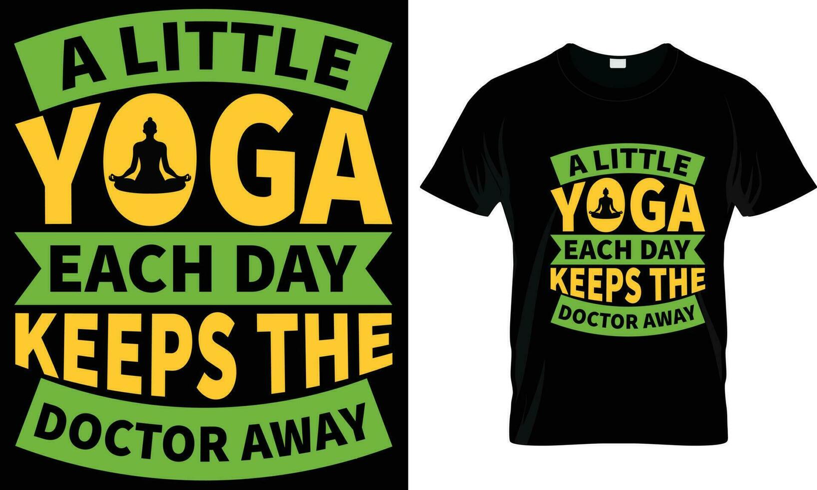 yoga camiseta diseño gráfico vector. vector