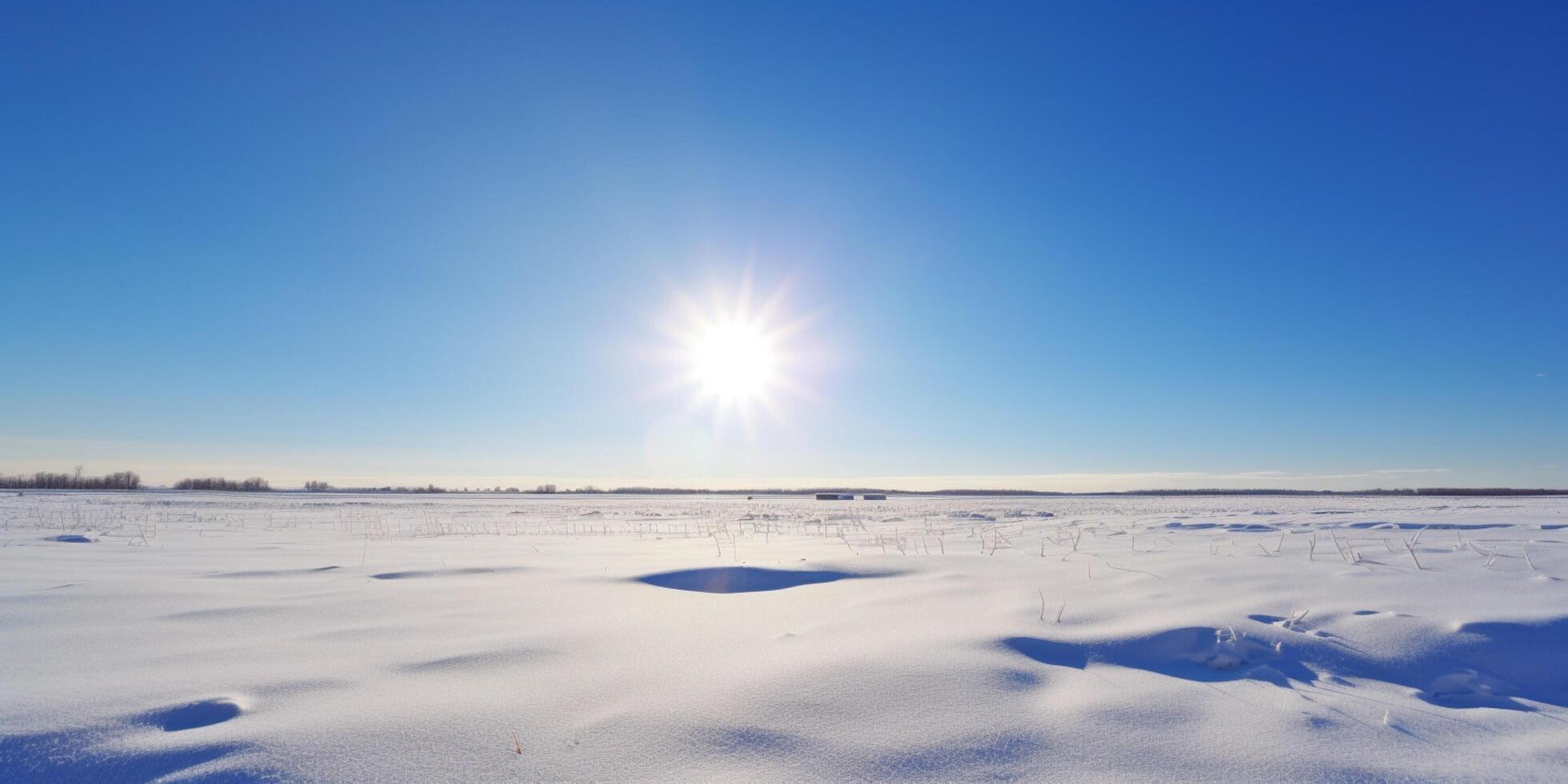 Snow covered landscapes and mountains in background photo