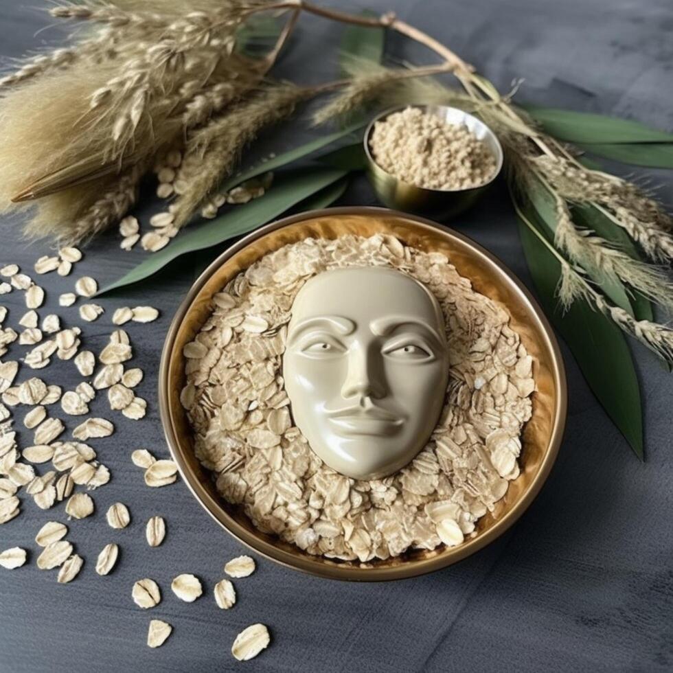 photo of Soothing oatmeal face mask