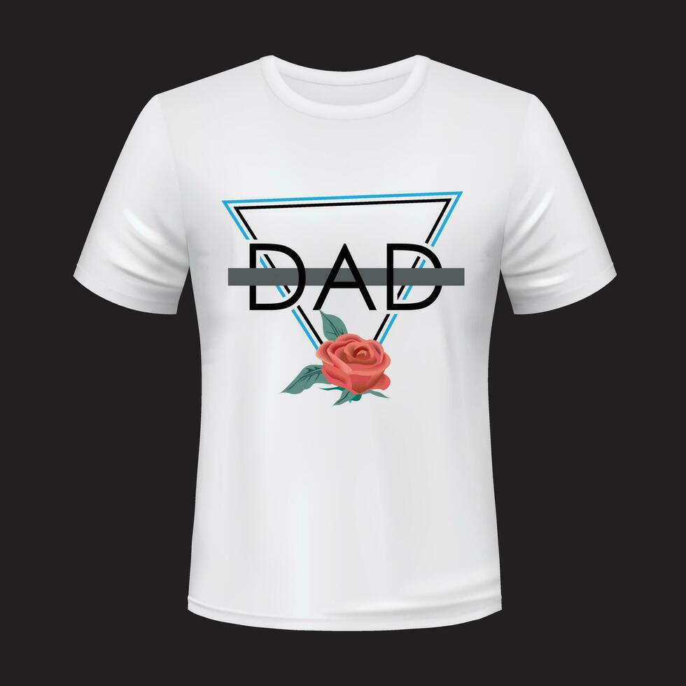 Unique Simple Father Day T-shirt Design. vector