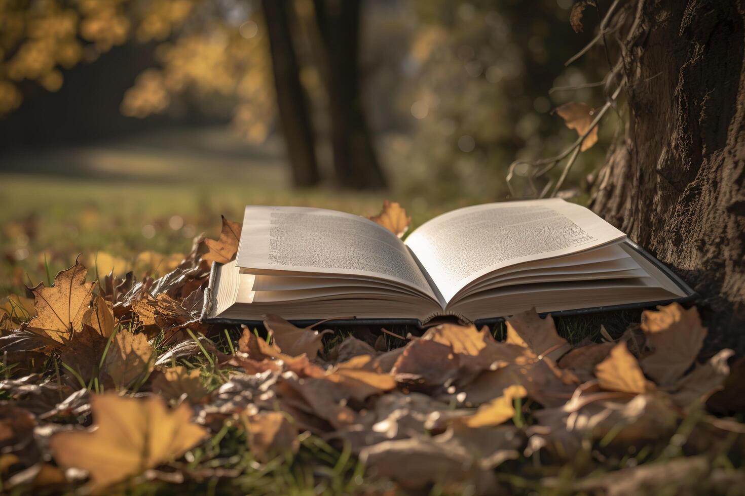 Open book revealing the jungle. Eco concept. photo