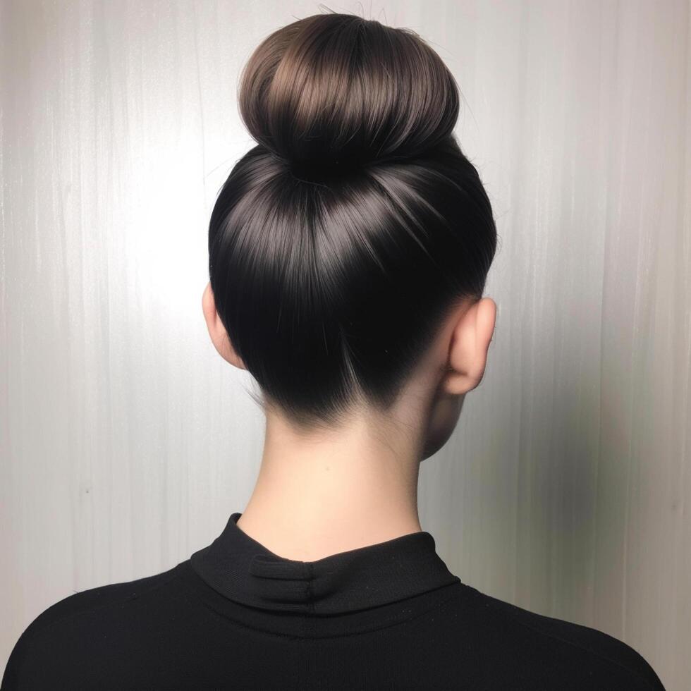 photo of Slicked back bun