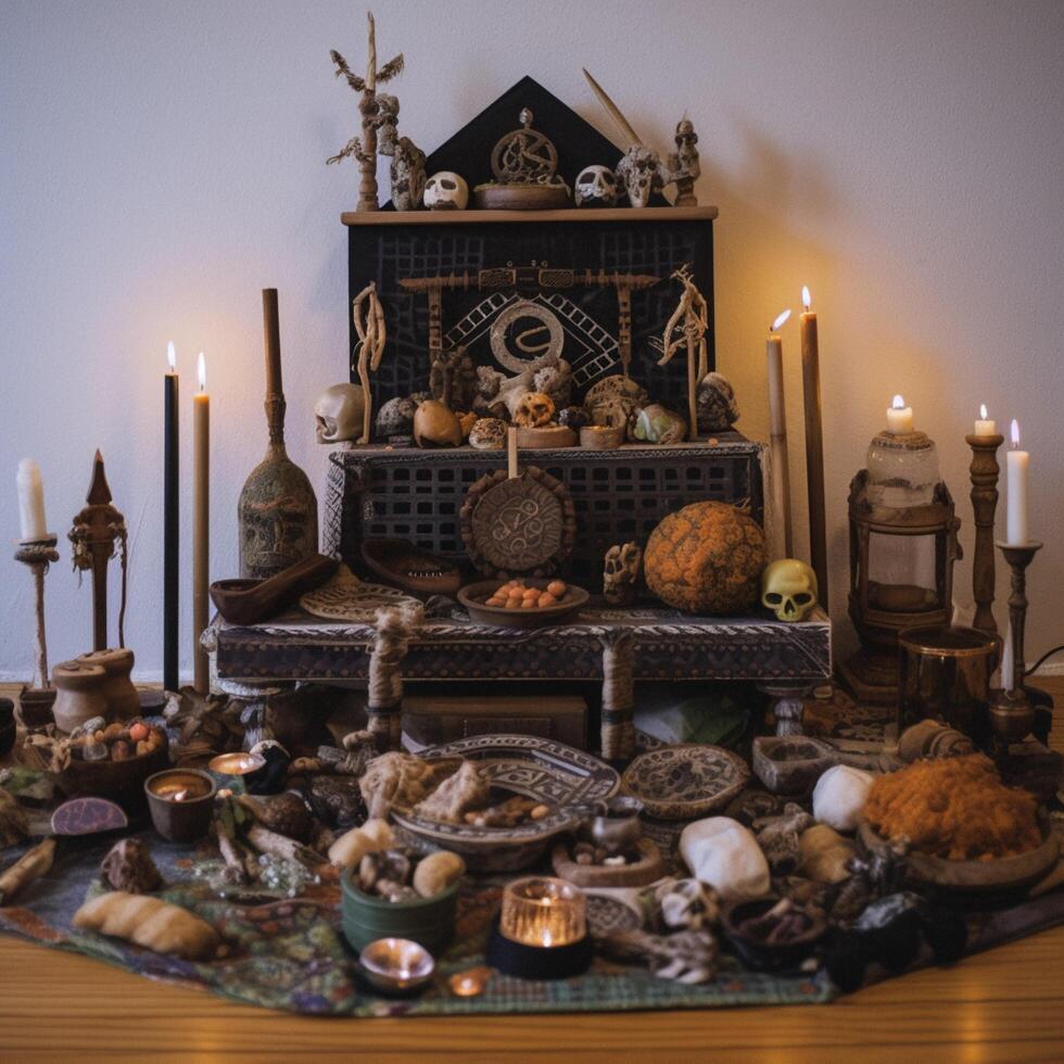 foto de edificio un altar ai generado