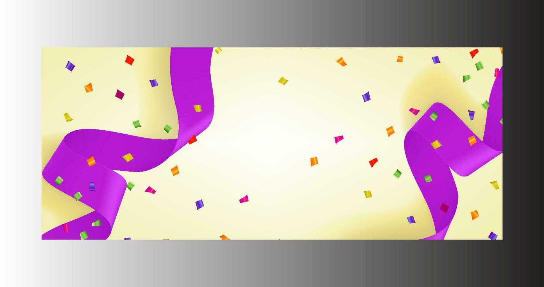 Shiny grand opening celebration banner with gold ribbon, ball. Vector illustration