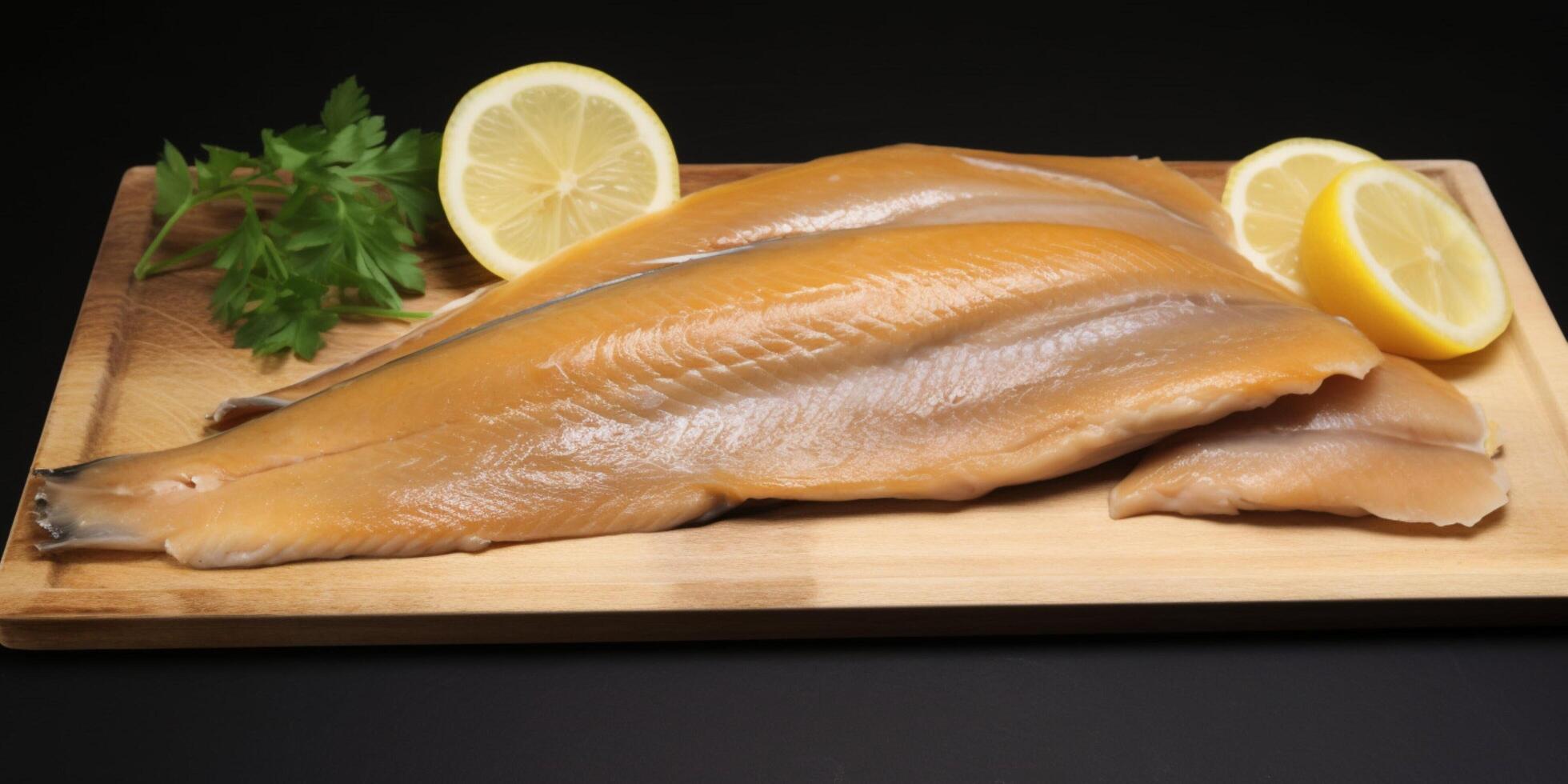 Freshly smoked trout photo