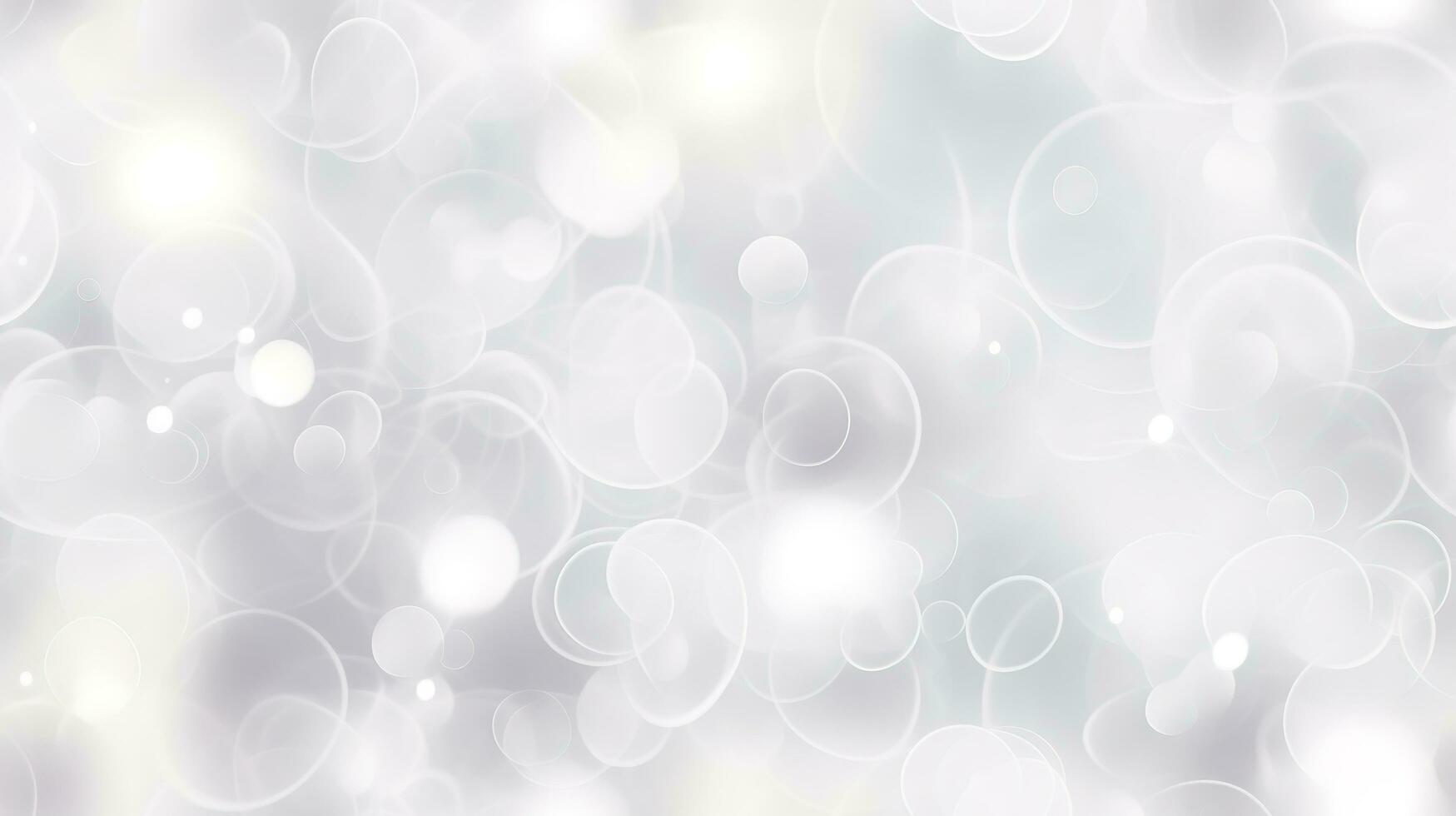 Abstract snowfall, White bokeh, defocus glitter, blur on grey background. illustration, generate ai photo
