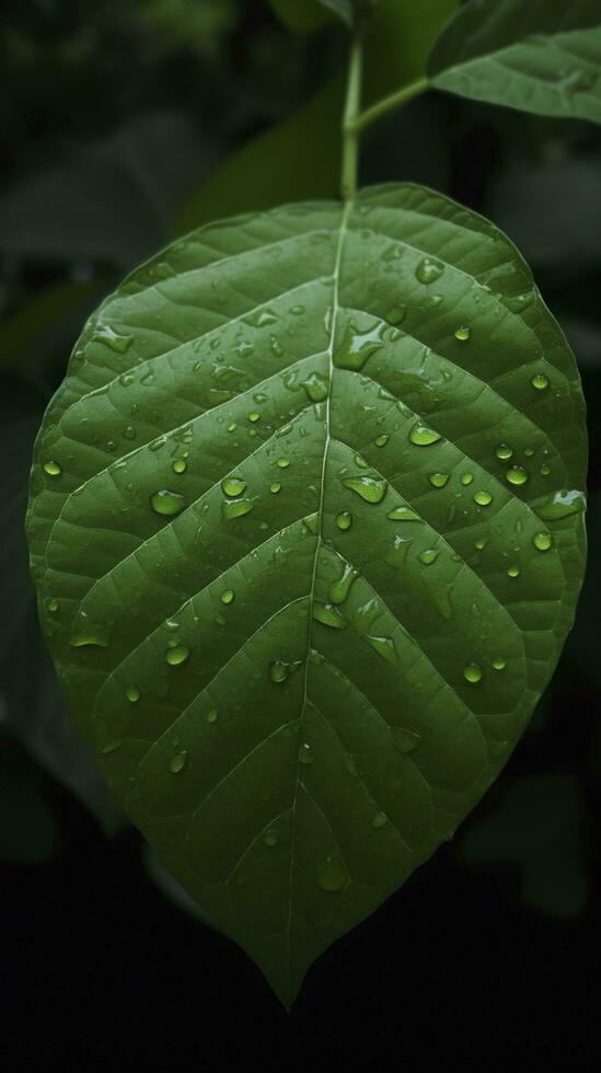 Earth Day and World Environment Day, Spring, Beautiful Natural fresh green leaf, relaxation nature concept, generate ai photo