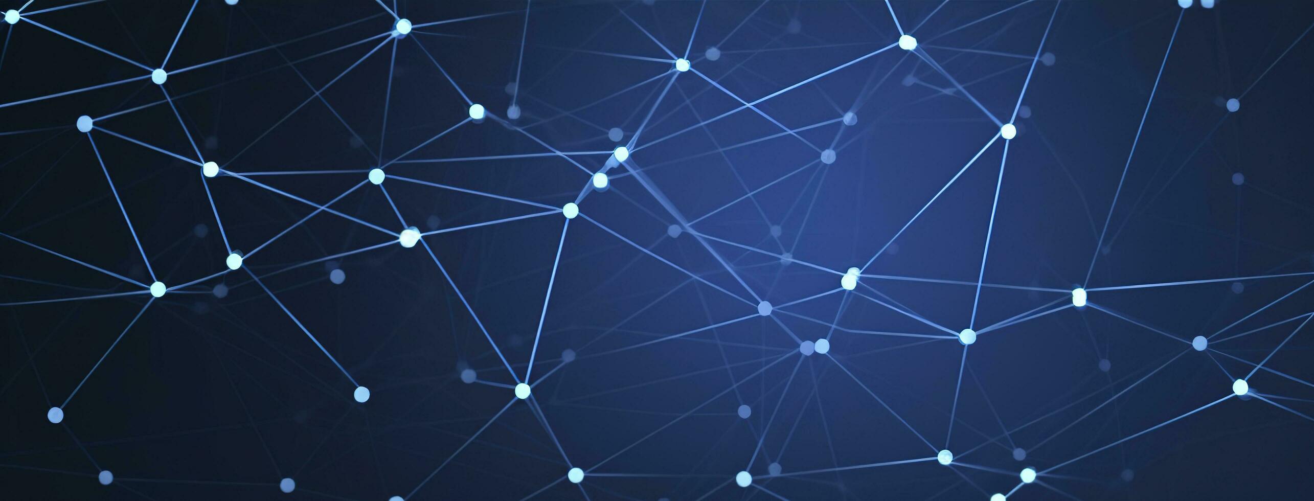 Graphic abstract background communication. Perspective backdrop of depth. Big data complex. Minimal array with compounds lines and dots. Digital data visualization. Big data illustration, generate ai photo